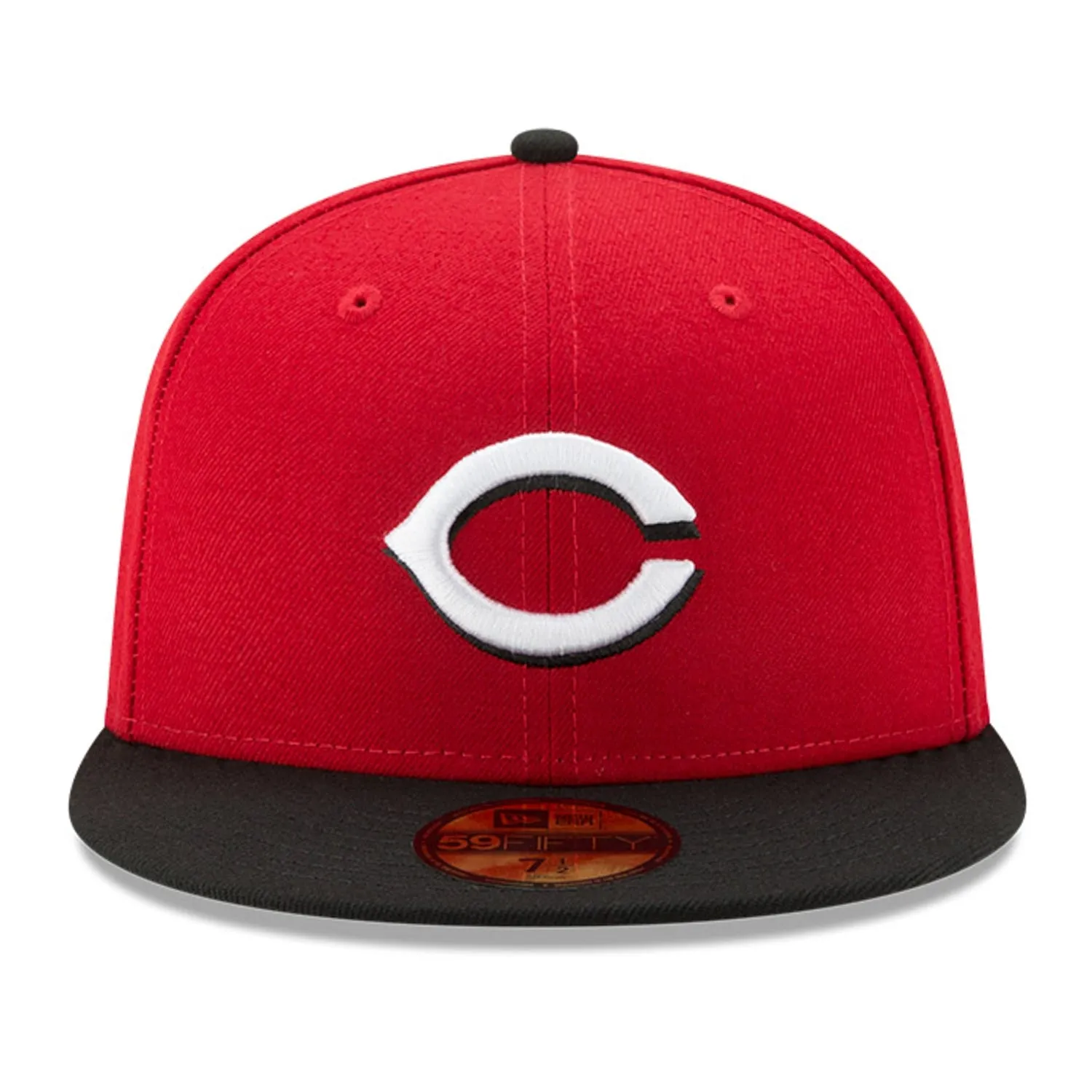 New Era 59Fifty Authentic Collection Cincinnati Reds Road Hat - Red, Black