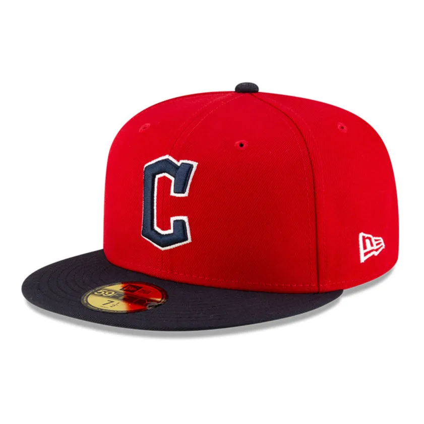 New Era 59Fifty Authentic Collection Cleveland Guardians 2025 Home Hat - Red, Navy