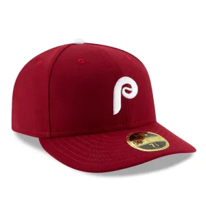 New Era 59Fifty Authentic Collection Philadelphia Phillies Low Profile Alternate 2 Hat - Maroon