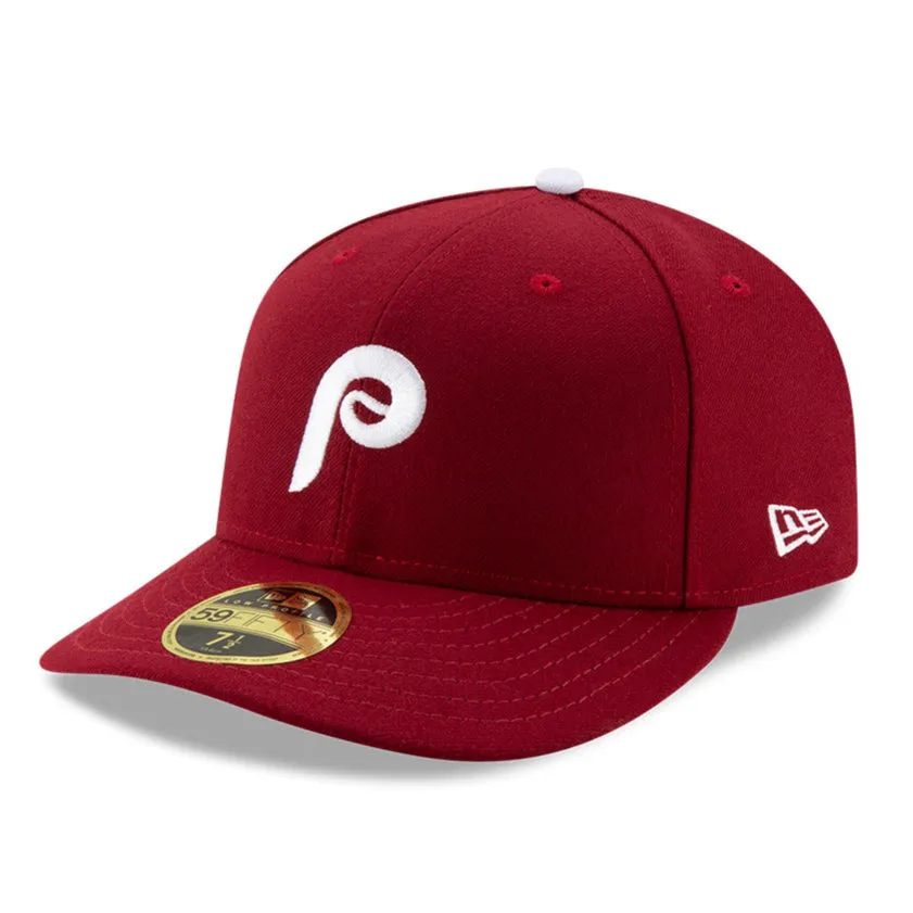 New Era 59Fifty Authentic Collection Philadelphia Phillies Low Profile Alternate 2 Hat - Maroon