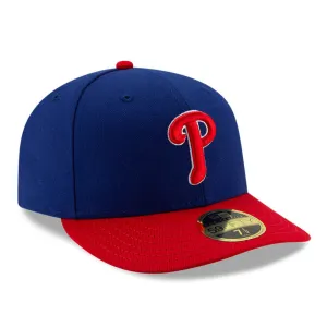 New Era 59Fifty Authentic Collection Philadelphia Phillies Low Profile Alternate Hat - Royal, Red
