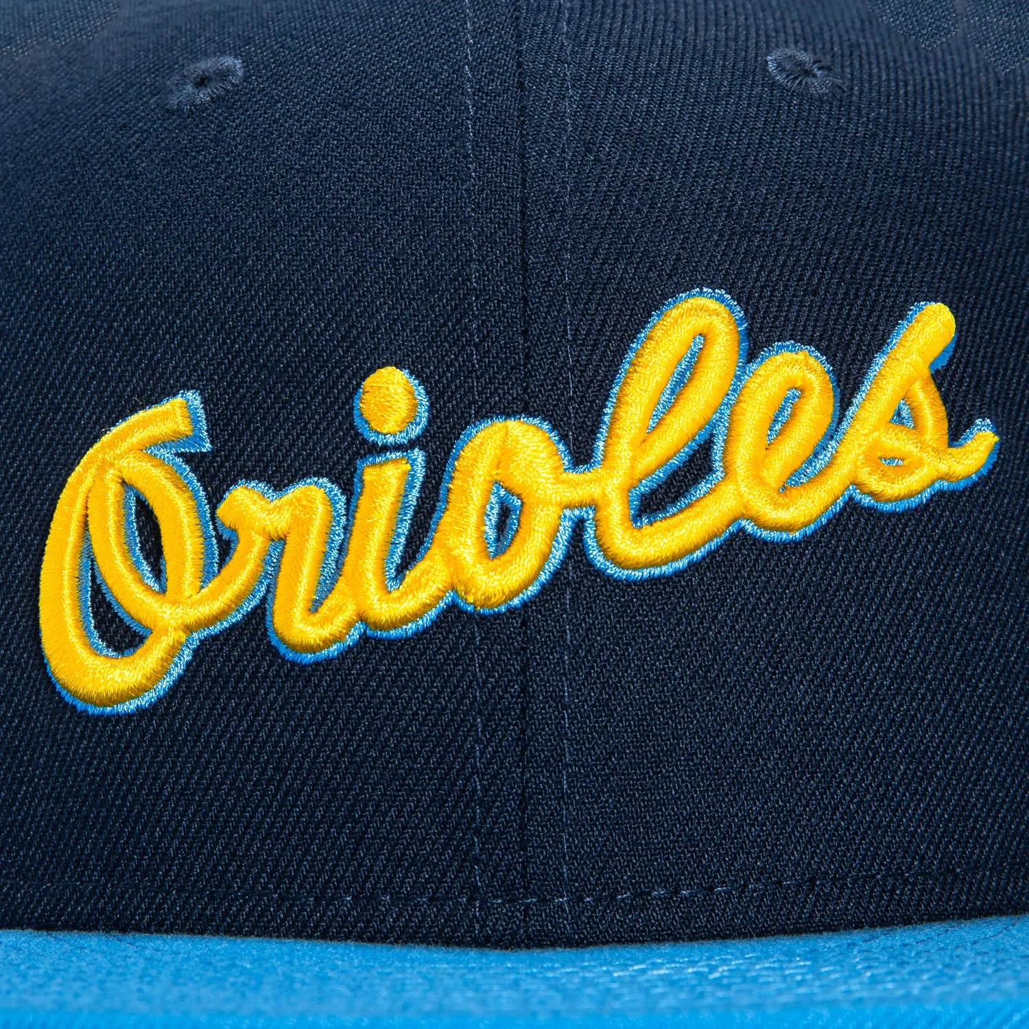 New Era 59Fifty Baltimore Orioles 1966 World Series Champions Patch Word Hat - Navy, Light Blue, Gold