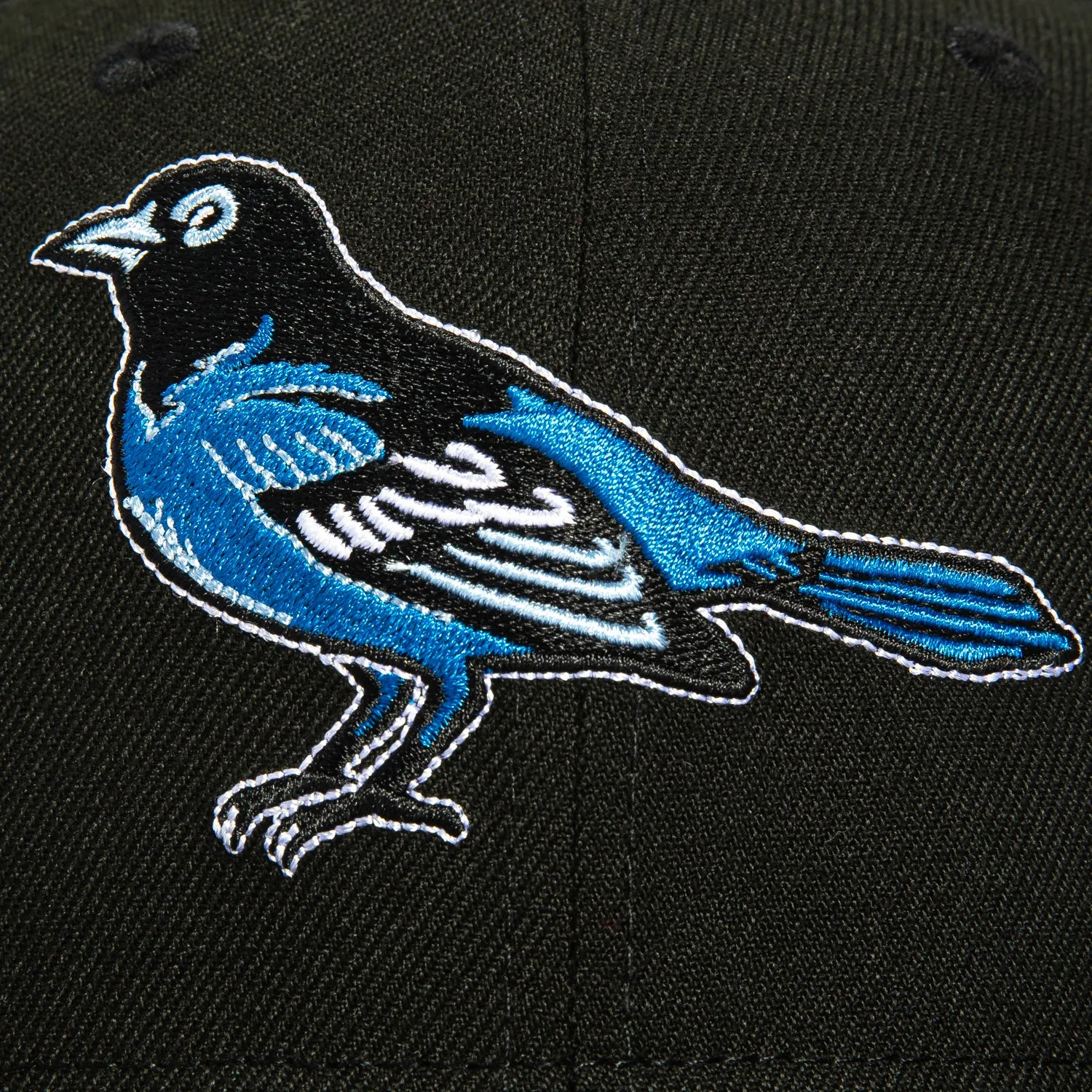New Era 59Fifty Baltimore Orioles 1998 Hat - Black. Neon Blue