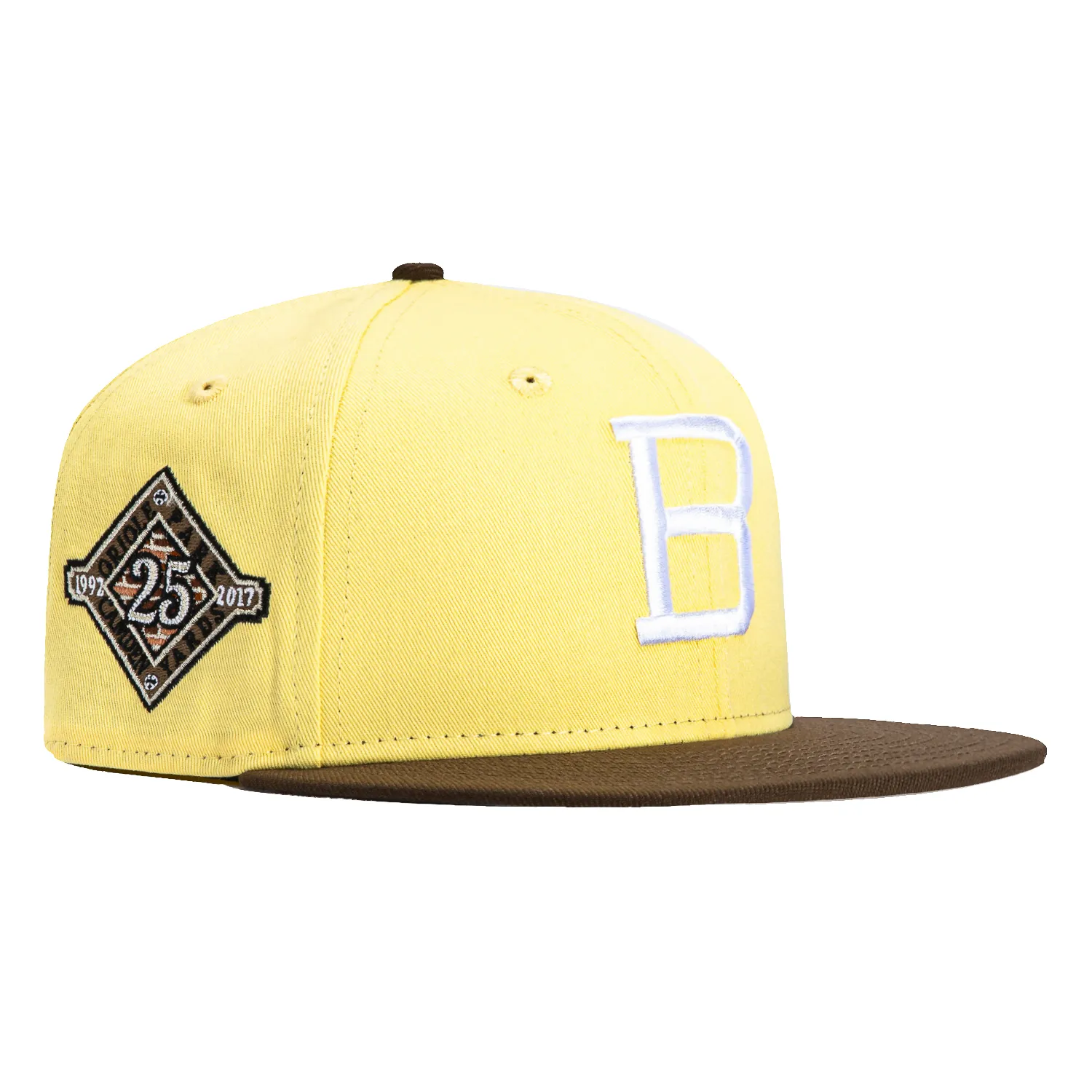 New Era 59Fifty Baltimore Orioles 25th Anniversary Patch Hat - Yellow, Brown