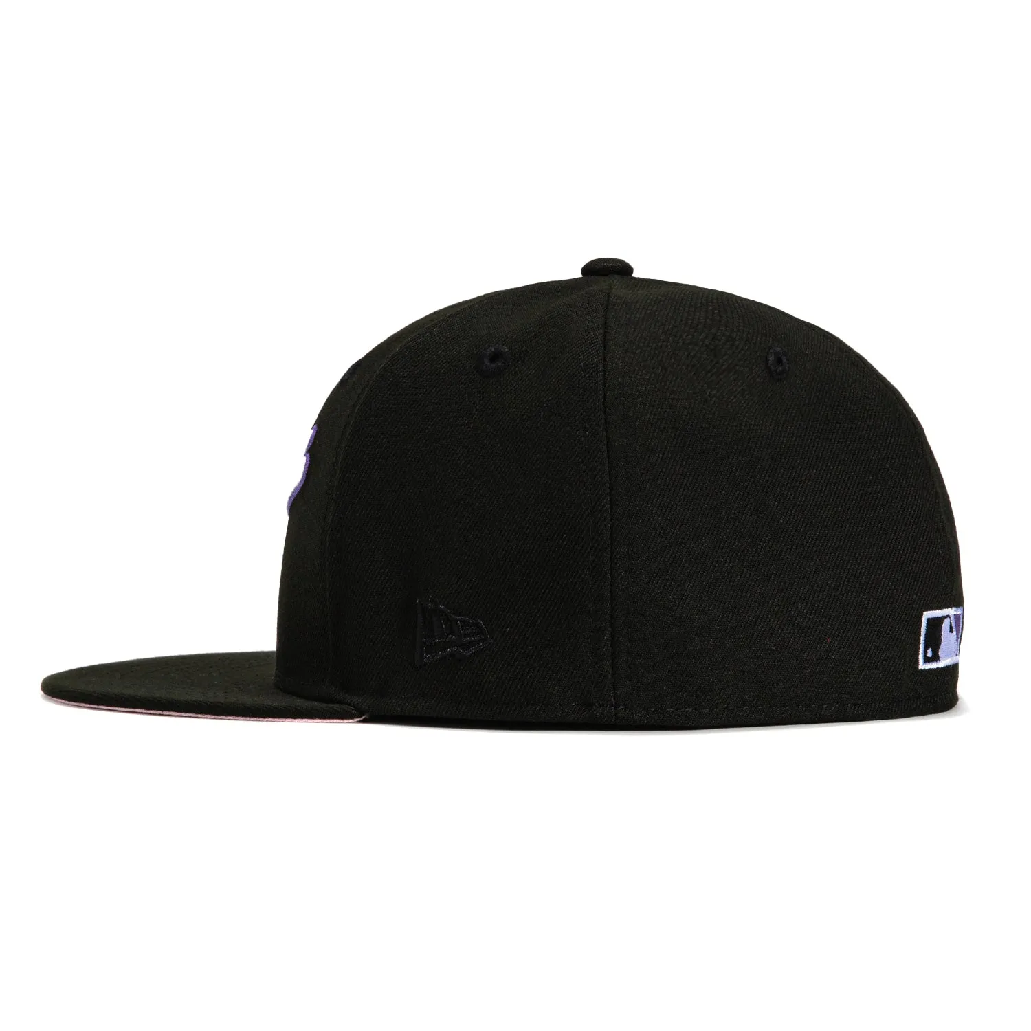 New Era 59Fifty Baltimore Orioles 25th Anniversary Stadium Patch Word Hat - Black, Purple