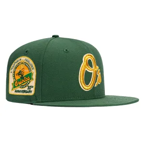 New Era 59Fifty Baltimore Orioles 30th Anniversary Champions Patch Alternate Hat - Green, Metallic Gold