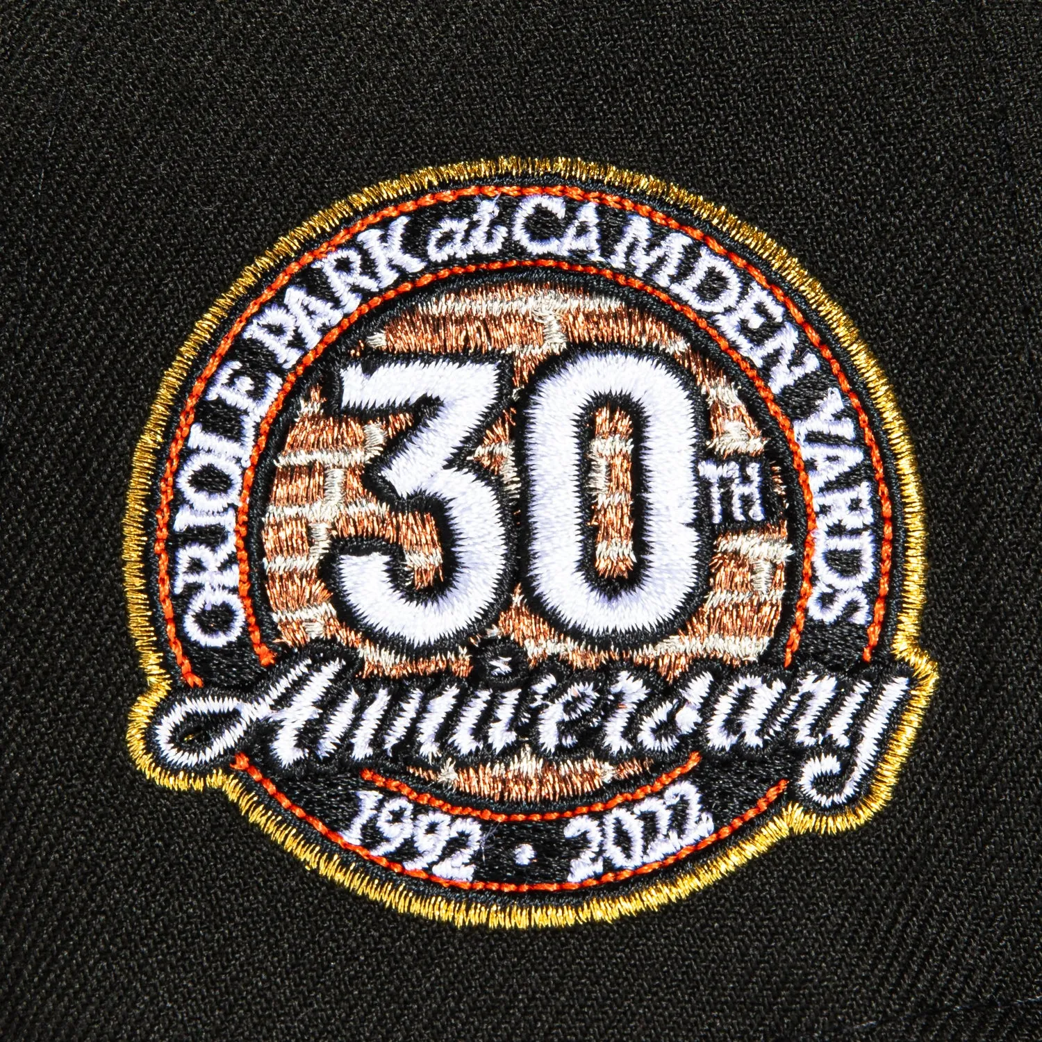 New Era 59Fifty Baltimore Orioles 30th Anniversary Stadium Patch Alternate Hat -  Black. White