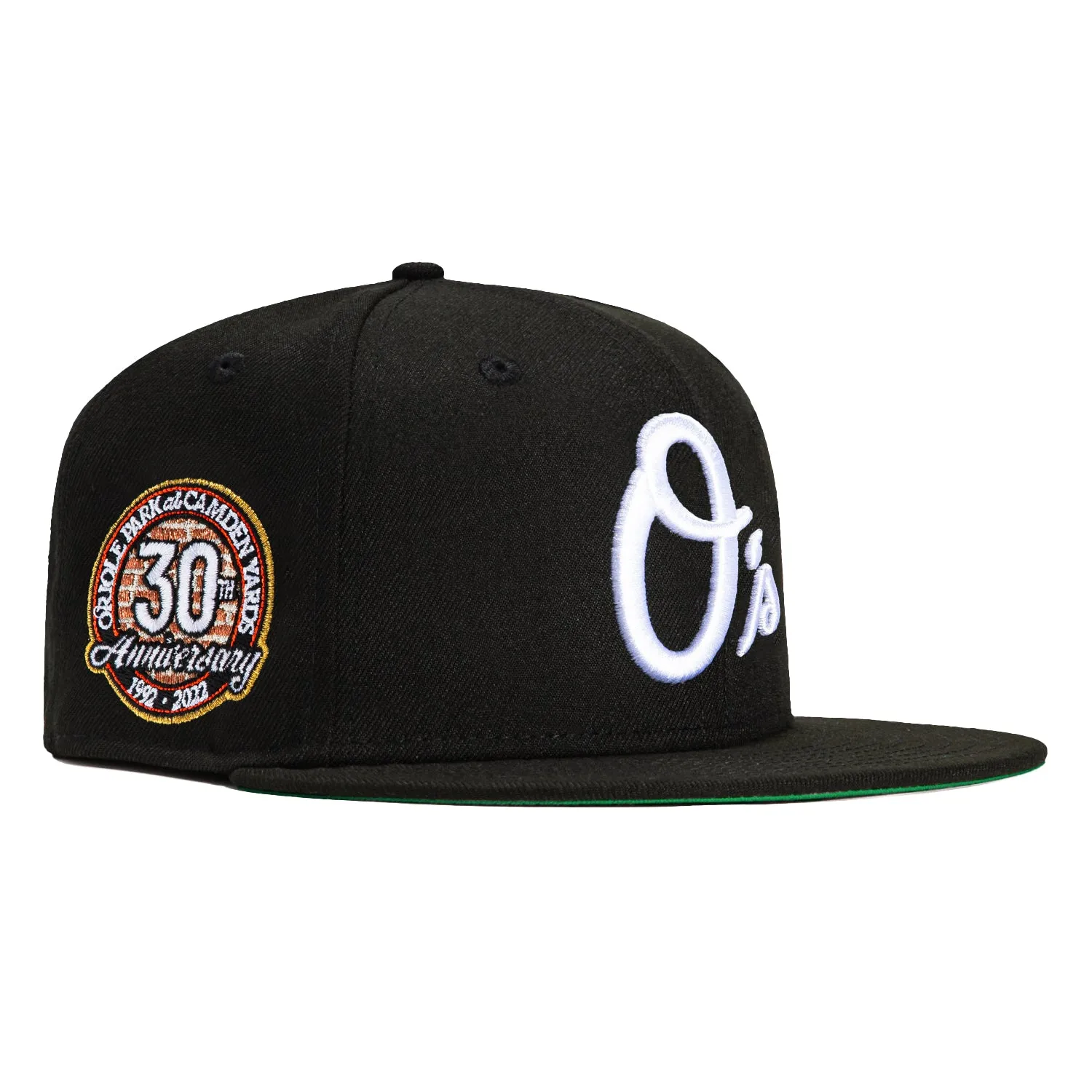 New Era 59Fifty Baltimore Orioles 30th Anniversary Stadium Patch Alternate Hat -  Black. White