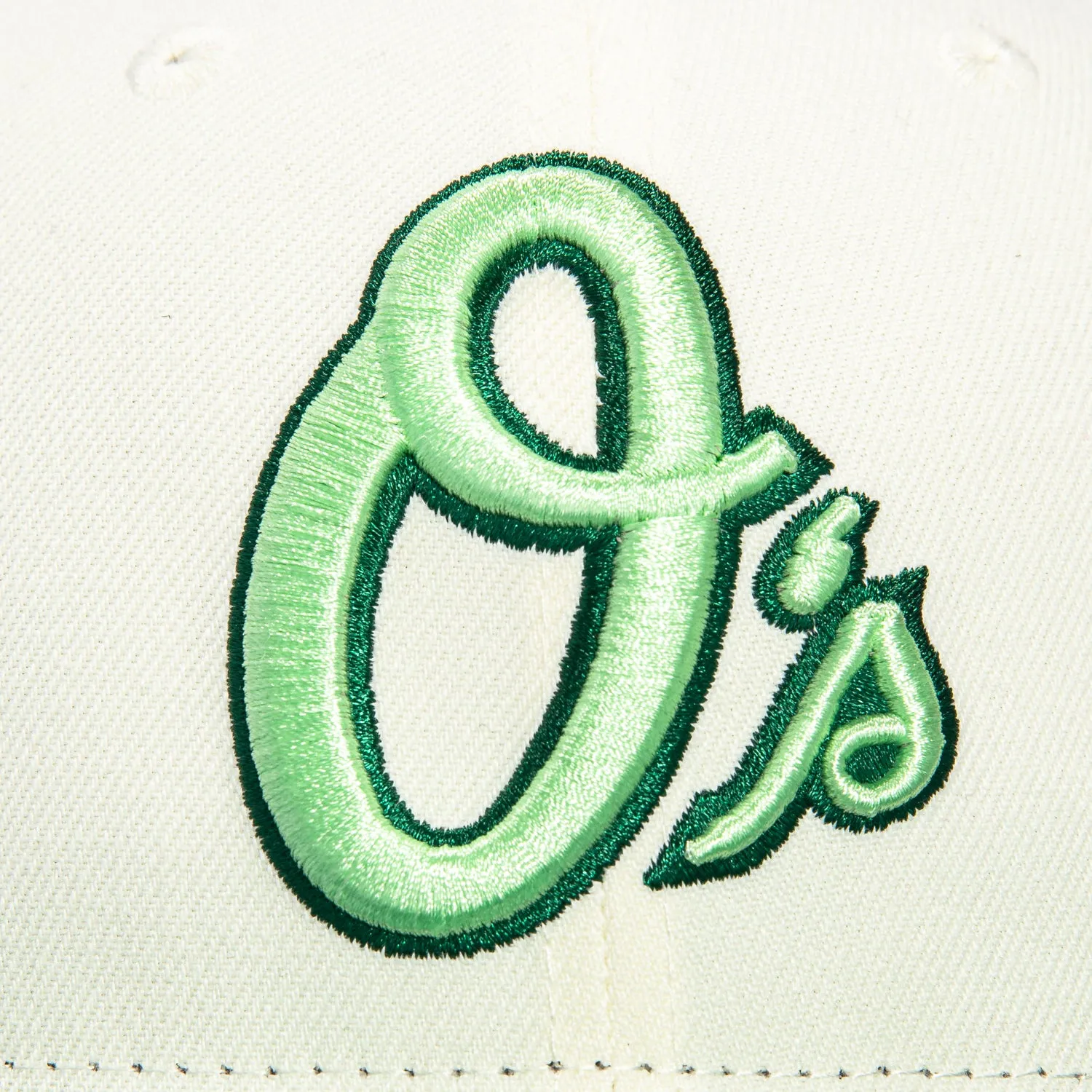 New Era 59Fifty Baltimore Orioles 50th Anniversary Patch Alternate Hat - White, Green