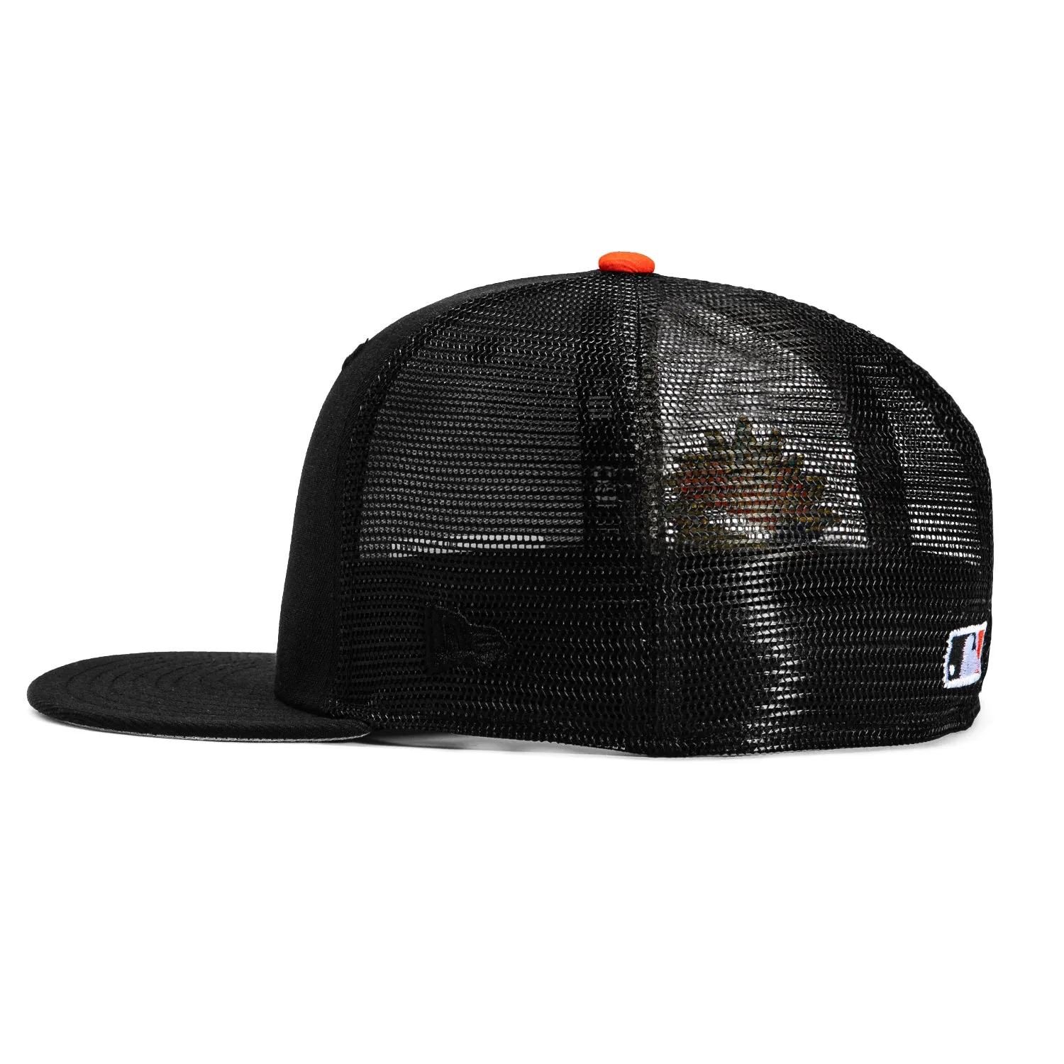 New Era 59Fifty Baltimore Orioles Florida Spring Training Patch Alternate Trucker Hat - Black