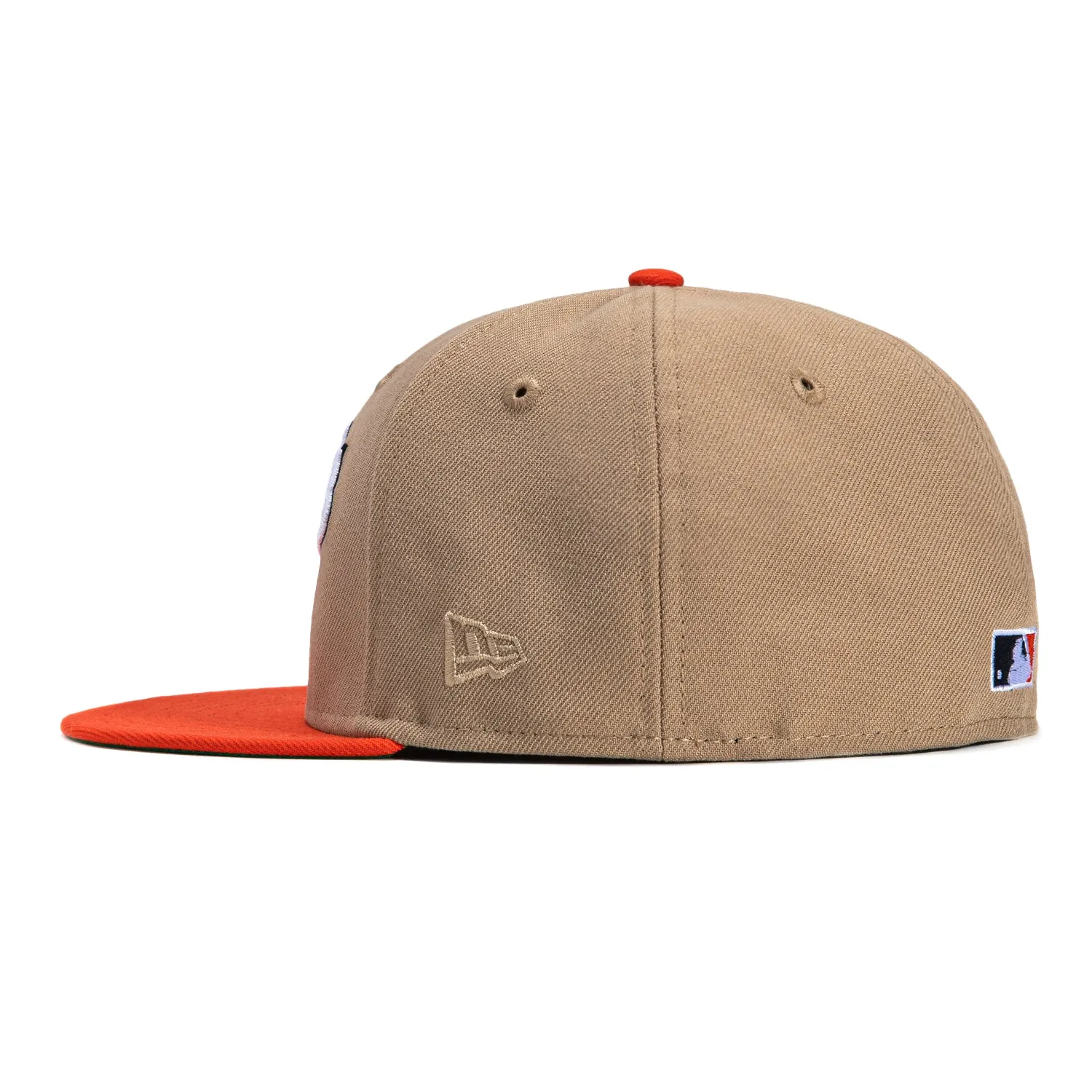 New Era 59Fifty Baltimore Orioles Memorial Stadium Patch Word Hat - Tan, Orange