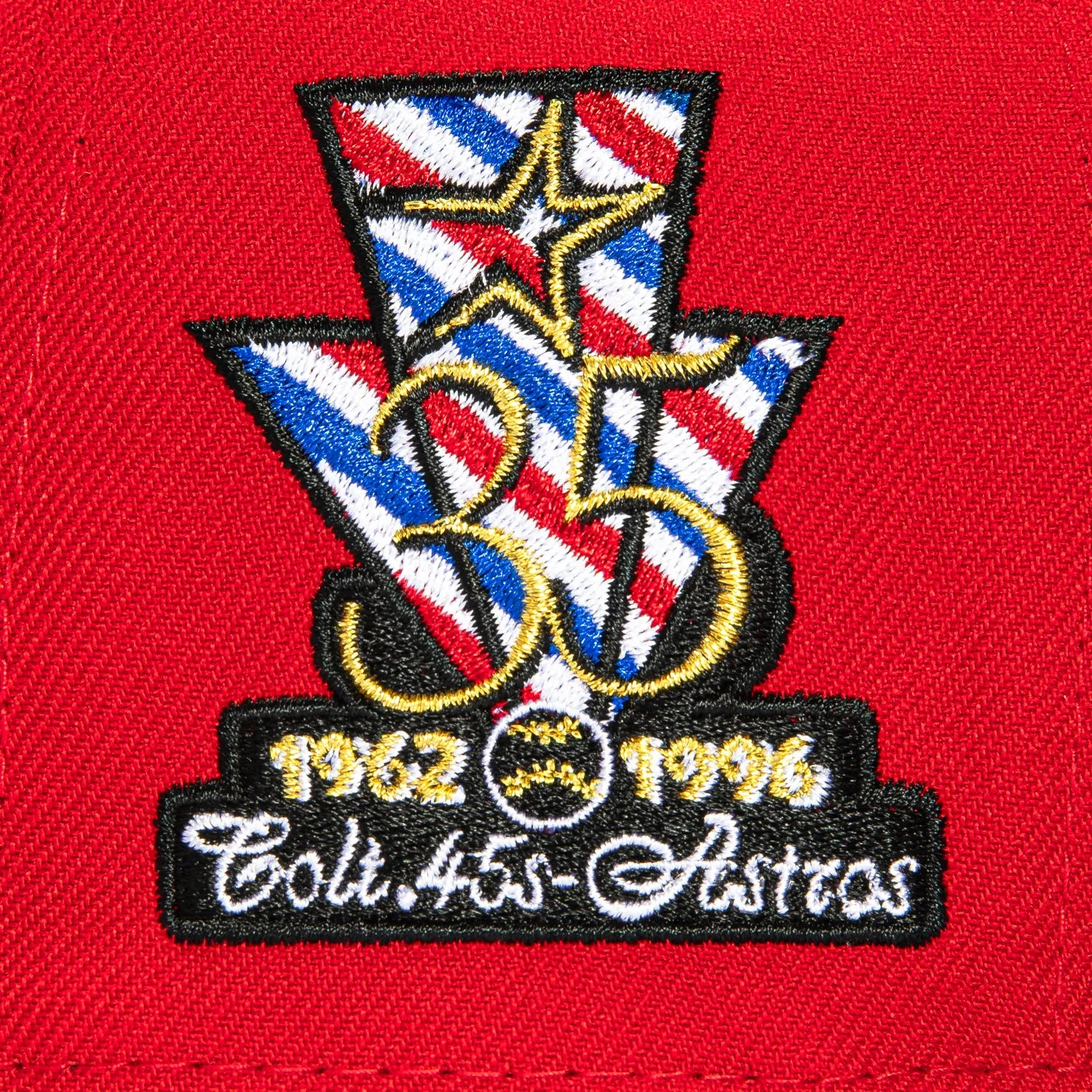 New Era 59Fifty Barbershop Houston Astros 35th Anniversary Patch Hat - Red, Black