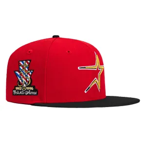 New Era 59Fifty Barbershop Houston Astros 35th Anniversary Patch Hat - Red, Black