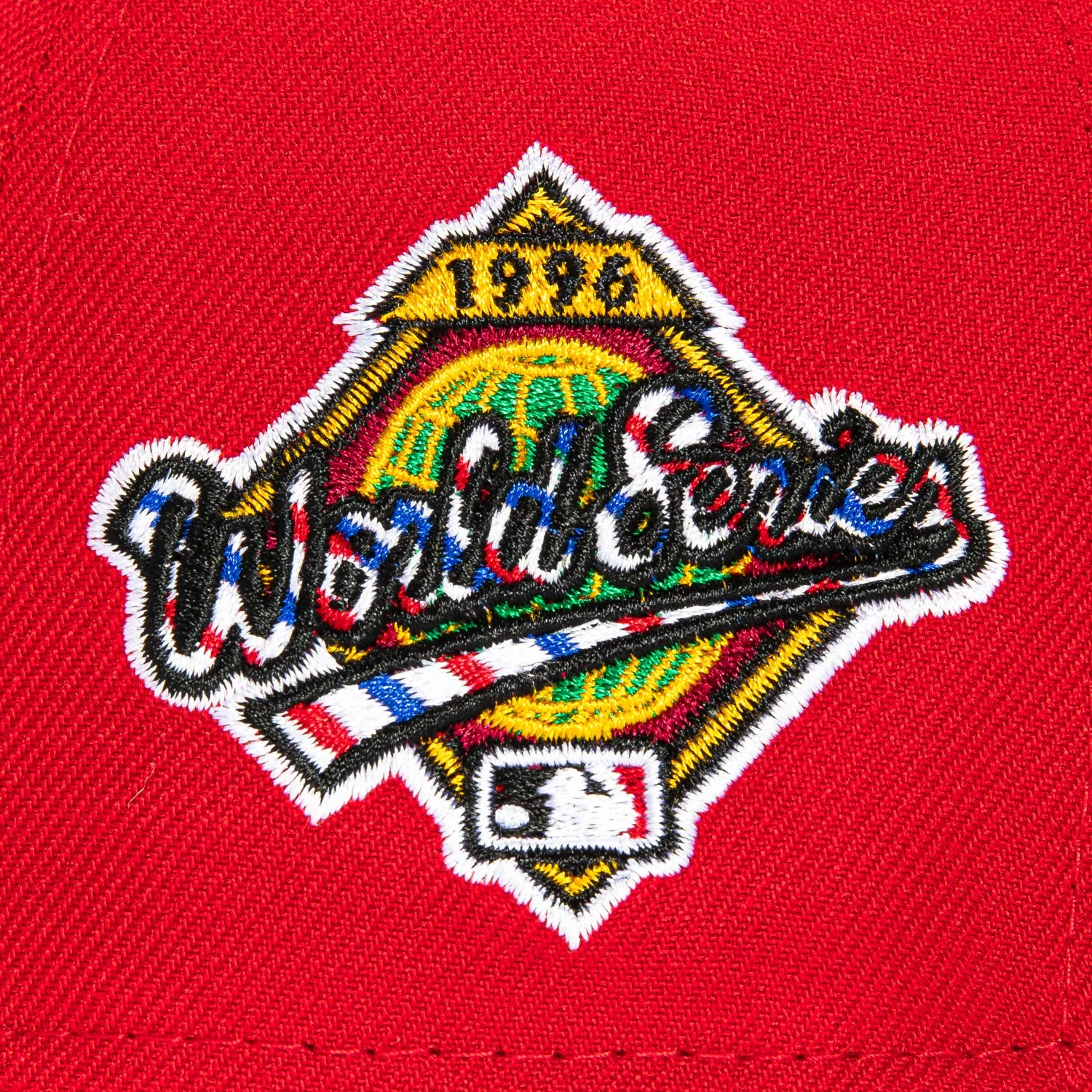 New Era 59Fifty Barbershop New York Yankees 1996 World Series Patch Hat - Red, White