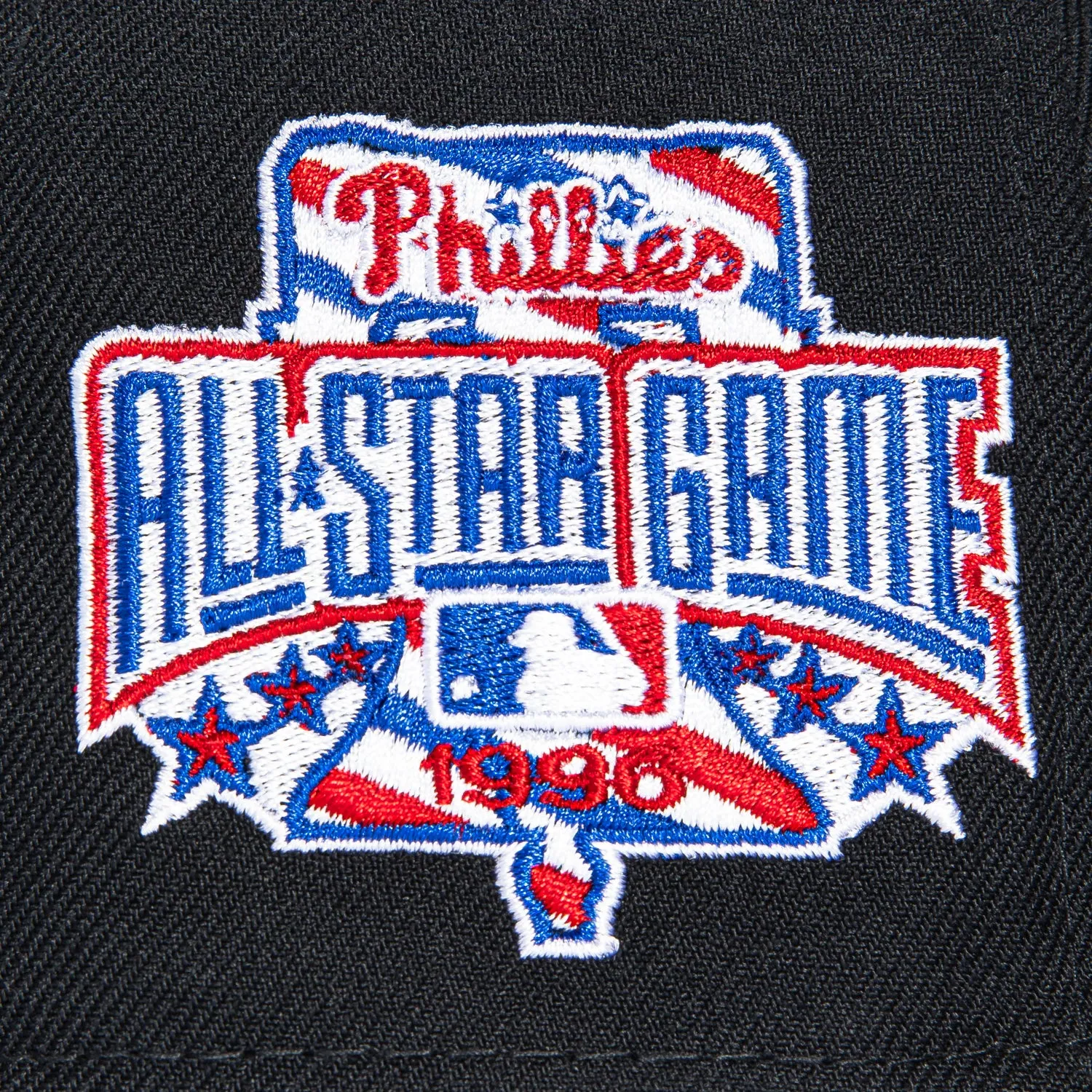 New Era 59Fifty Barbershop Philadelphia Phillies 1996 All Star Game Patch Hat - Navy, Metallic Silver