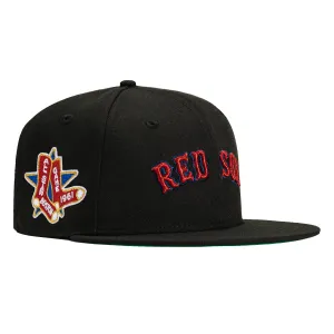 New Era 59Fifty Black Dome Boston Red Sox 1961 All Star Game Patch Word Hat - Black