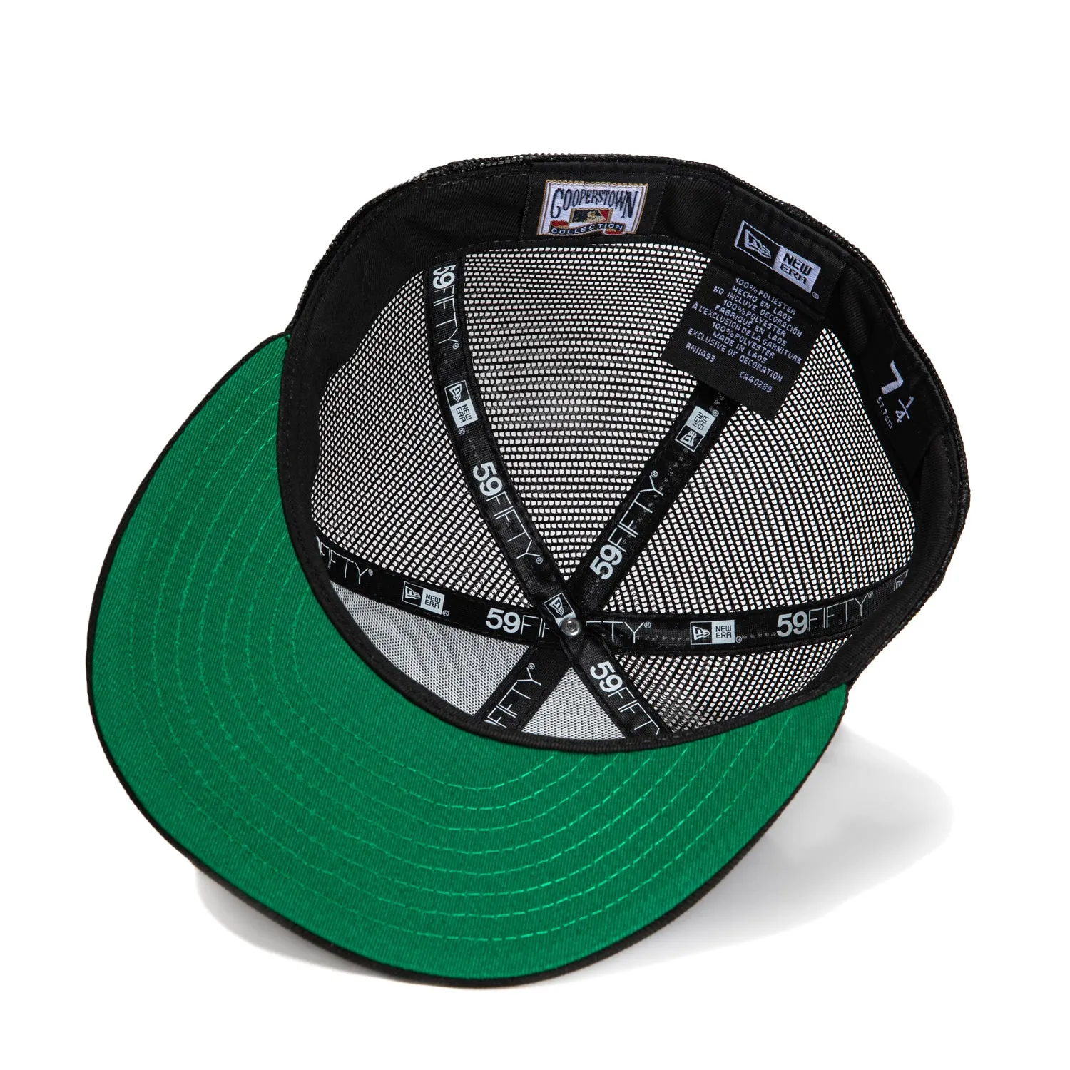 New Era 59Fifty Black Dome Oakland Athletics 30th Anniversary Patch Trucker Hat - Black