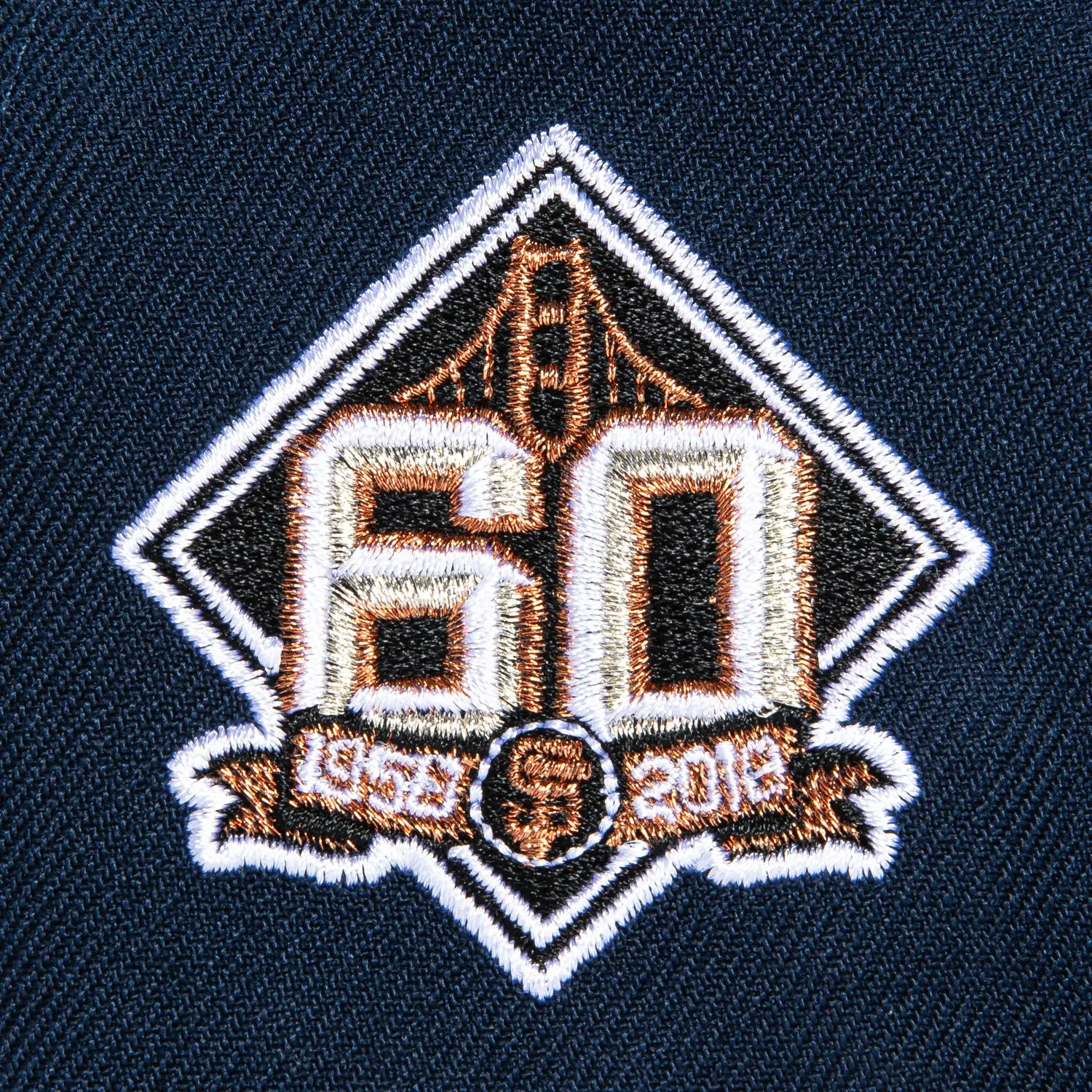 New Era 59Fifty Blue Hour San Francisco Giants 60th Anniversary Patch Hat - Navy