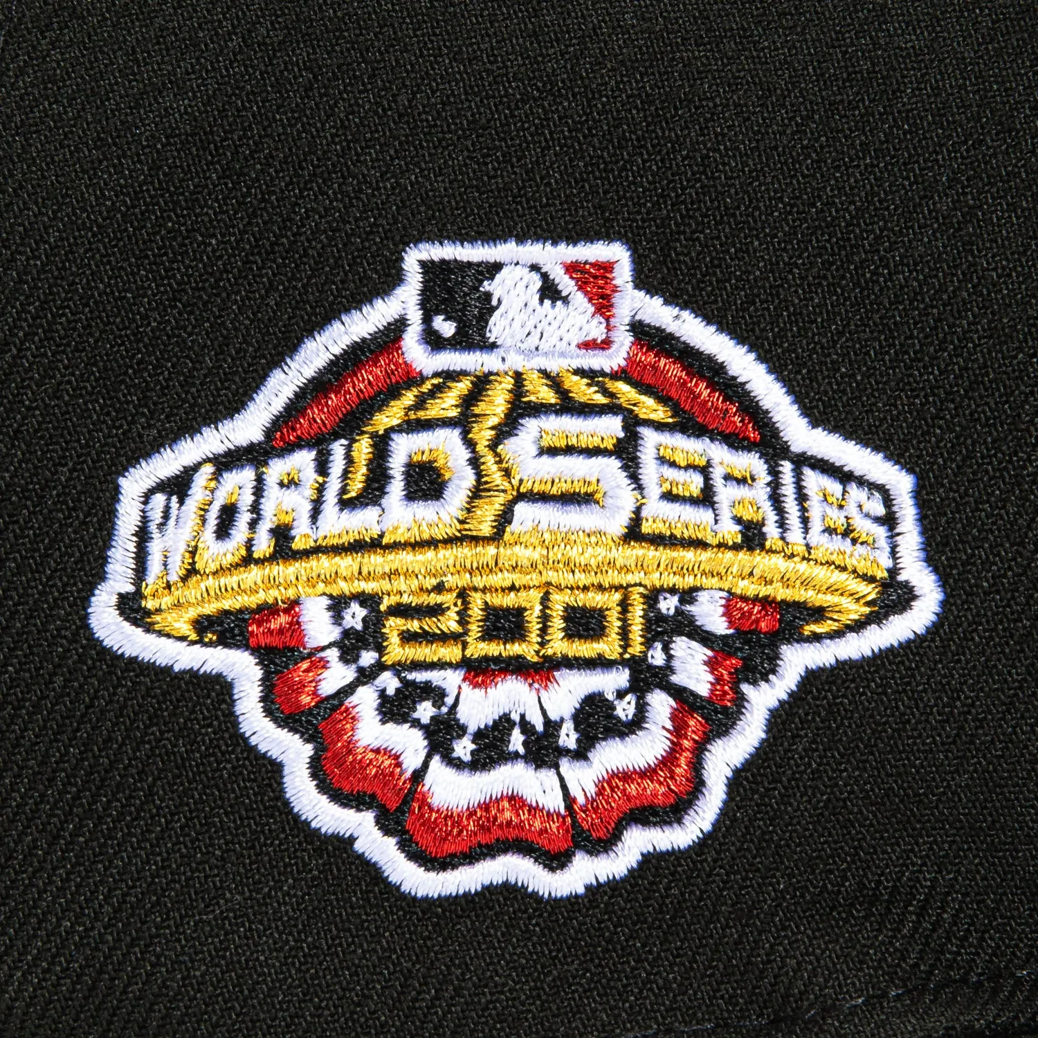 New Era 59Fifty Candy Apple Arizona Diamondbacks 2001 World Series Patch D Hat - Black. Red