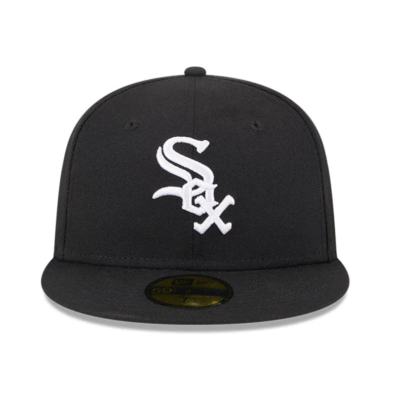 New Era 59Fifty Chicago White Sox 125th Anniversary Patch Game Hat - Black