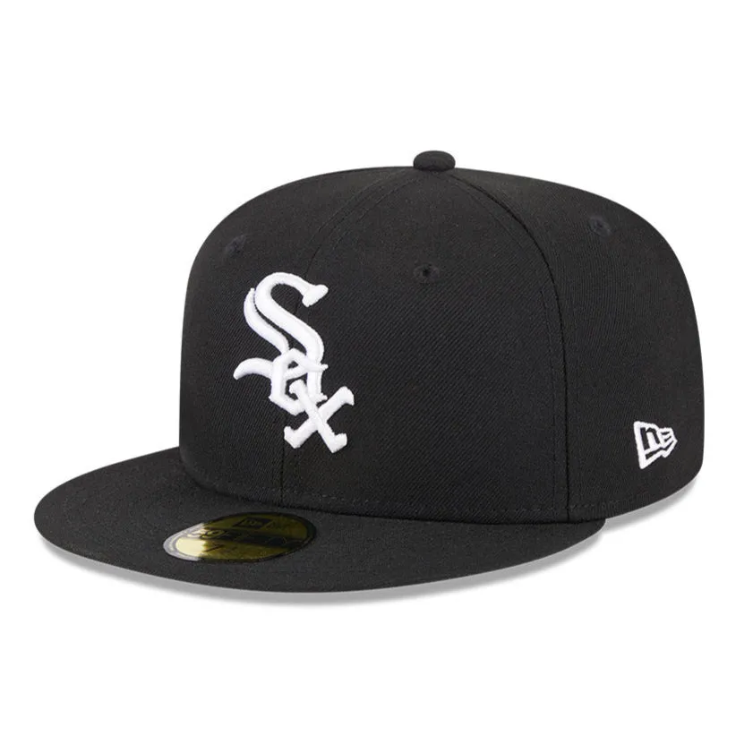 New Era 59Fifty Chicago White Sox 125th Anniversary Patch Game Hat - Black