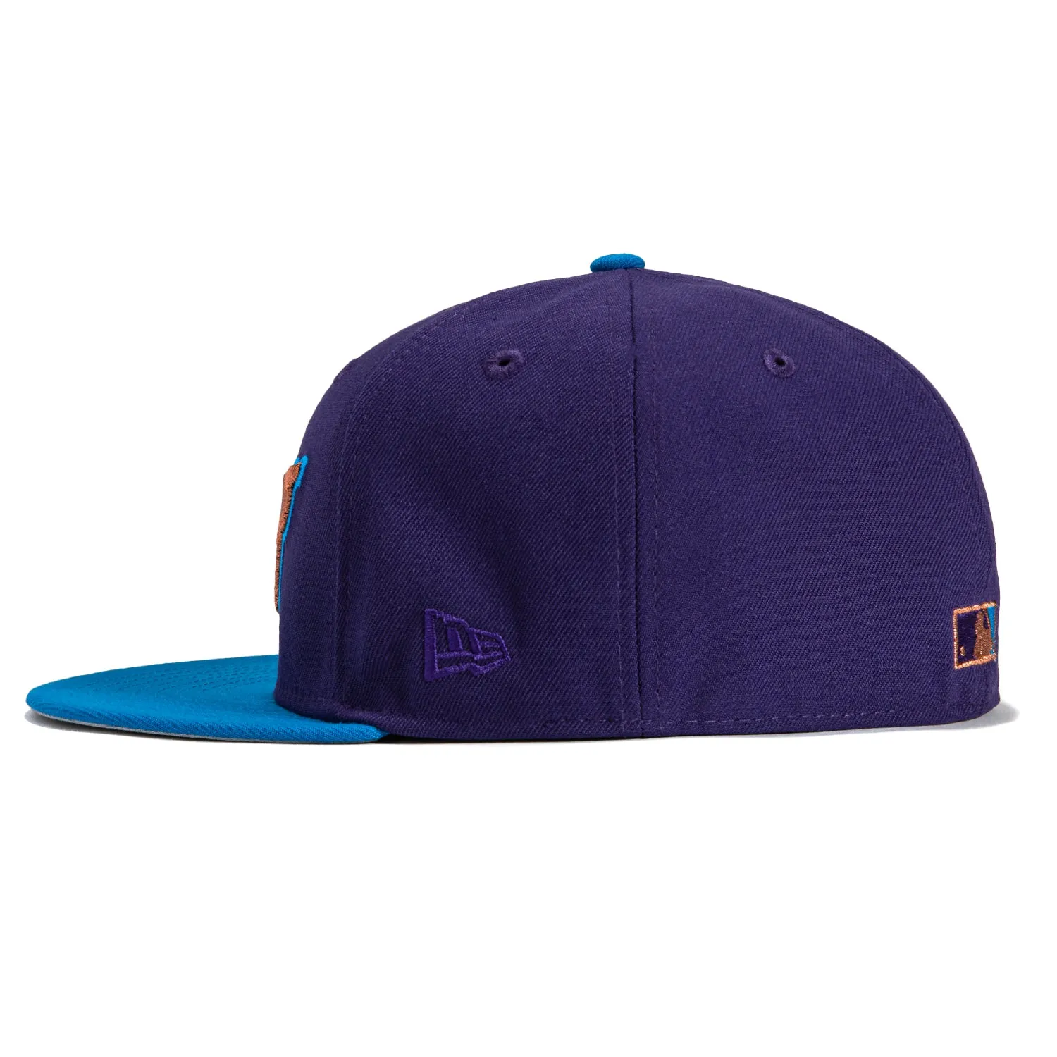 New Era 59Fifty Chicago White Sox 1998 All Star Game Patch Script Hat - Purple, Neon Blue