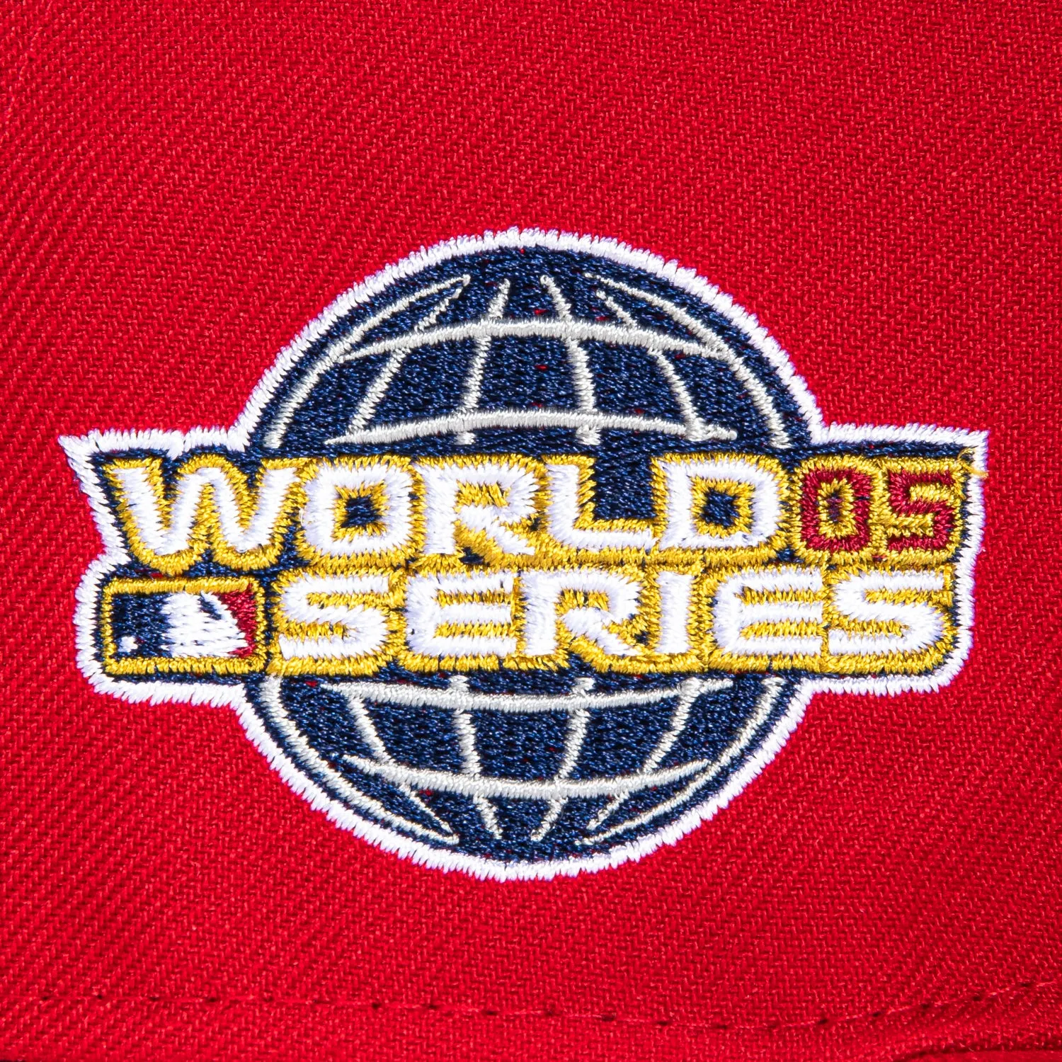 New Era 59Fifty Chicago White Sox 2005 World Series Patch Hat - Red. White