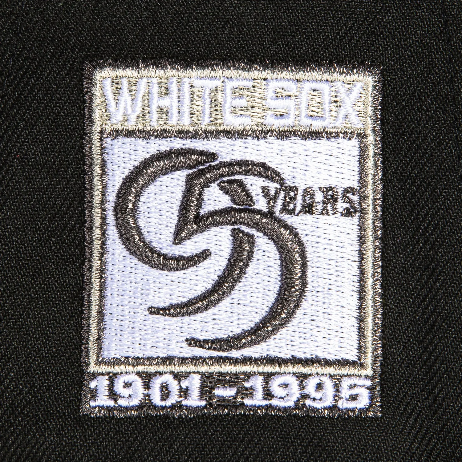 New Era 59Fifty Chicago White Sox 95th Anniversary Patch Hat -  Black, White