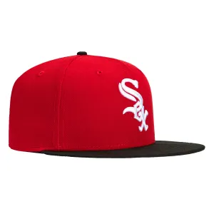 New Era 59Fifty Chicago White Sox Hat - Red. Black. White