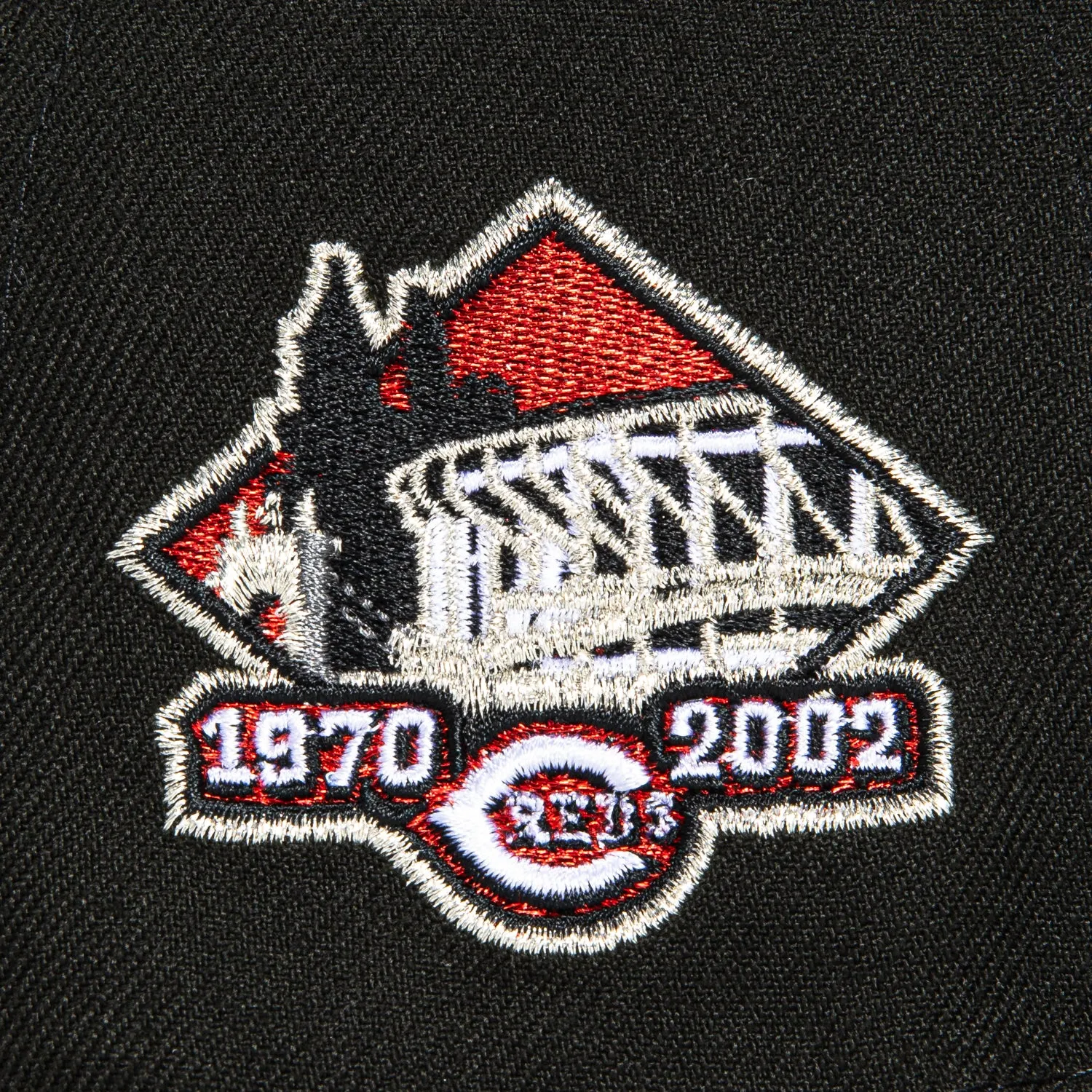 New Era 59Fifty Cincinnati Reds Inaugural Patch Hat - Black, White
