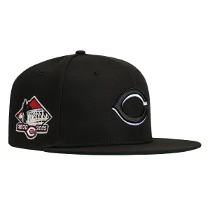 New Era 59Fifty Cincinnati Reds Inaugural Patch Hat - Black, White