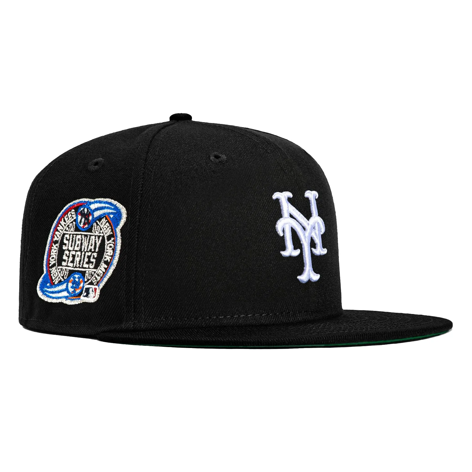 New Era 59Fifty City Sleeps New York Mets Subway Series Patch Hat - Black. White