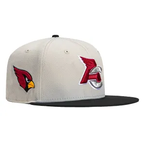 New Era 59Fifty City Stone Dome Arizona Cardinals Logo Patch Hat - Stone. Black