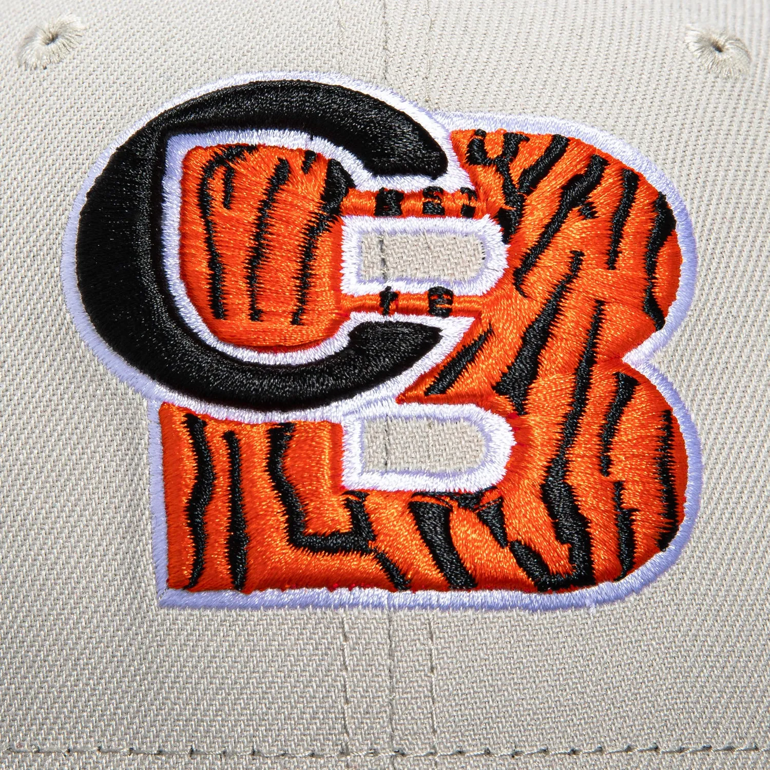 New Era 59Fifty City Stone Dome Cincinnati Bengals Logo Patch Hat - Stone. Black