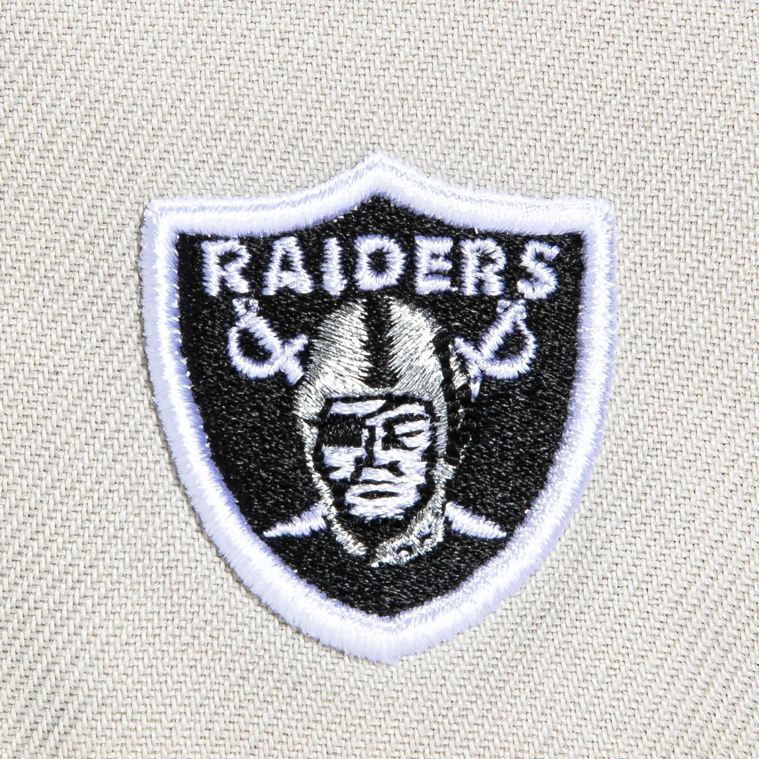 New Era 59Fifty City Stone Dome Las Vegas Raiders Logo Patch Hat - Stone, Black