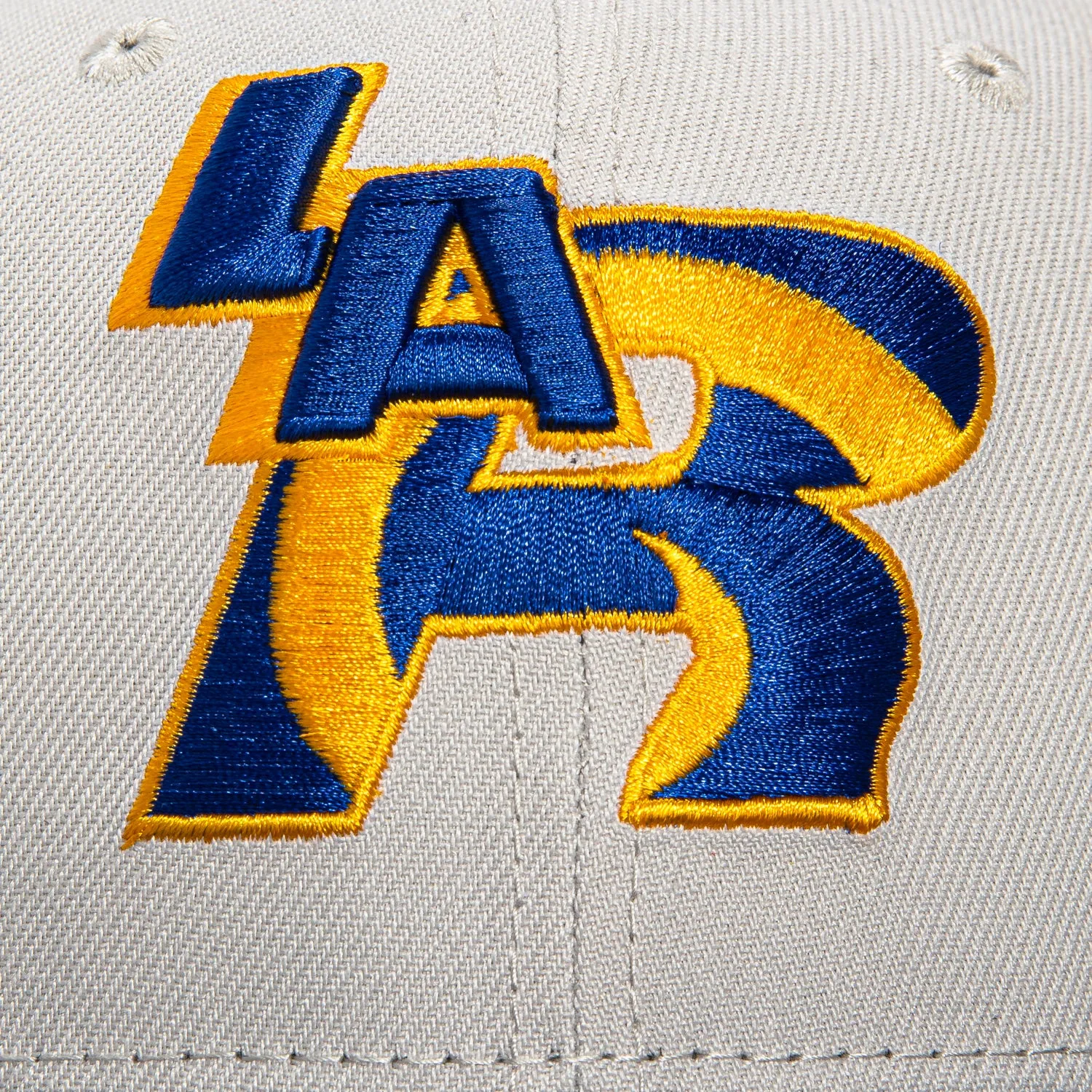 New Era 59Fifty City Stone Dome Los Angeles Rams Logo Patch Hat - Stone. Navy