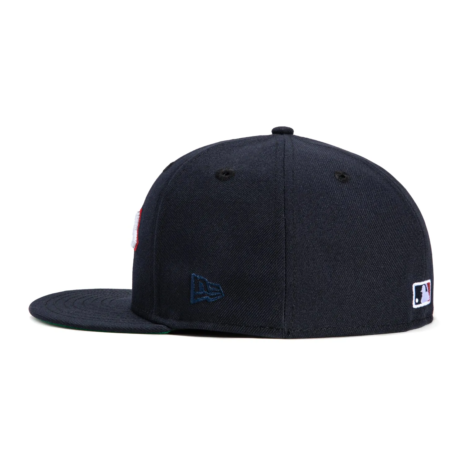 New Era 59Fifty Cleveland Guardians Script Hat - Navy. White. Red