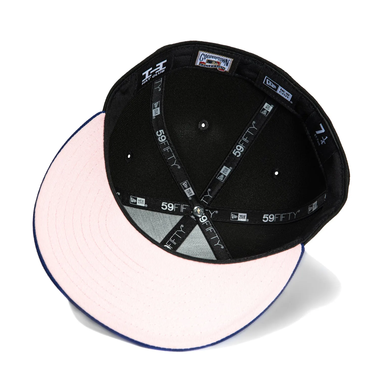New Era 59Fifty Cleveland Indians 10th Anniversary Stadium Patch I Hat - Black. Royal. Red