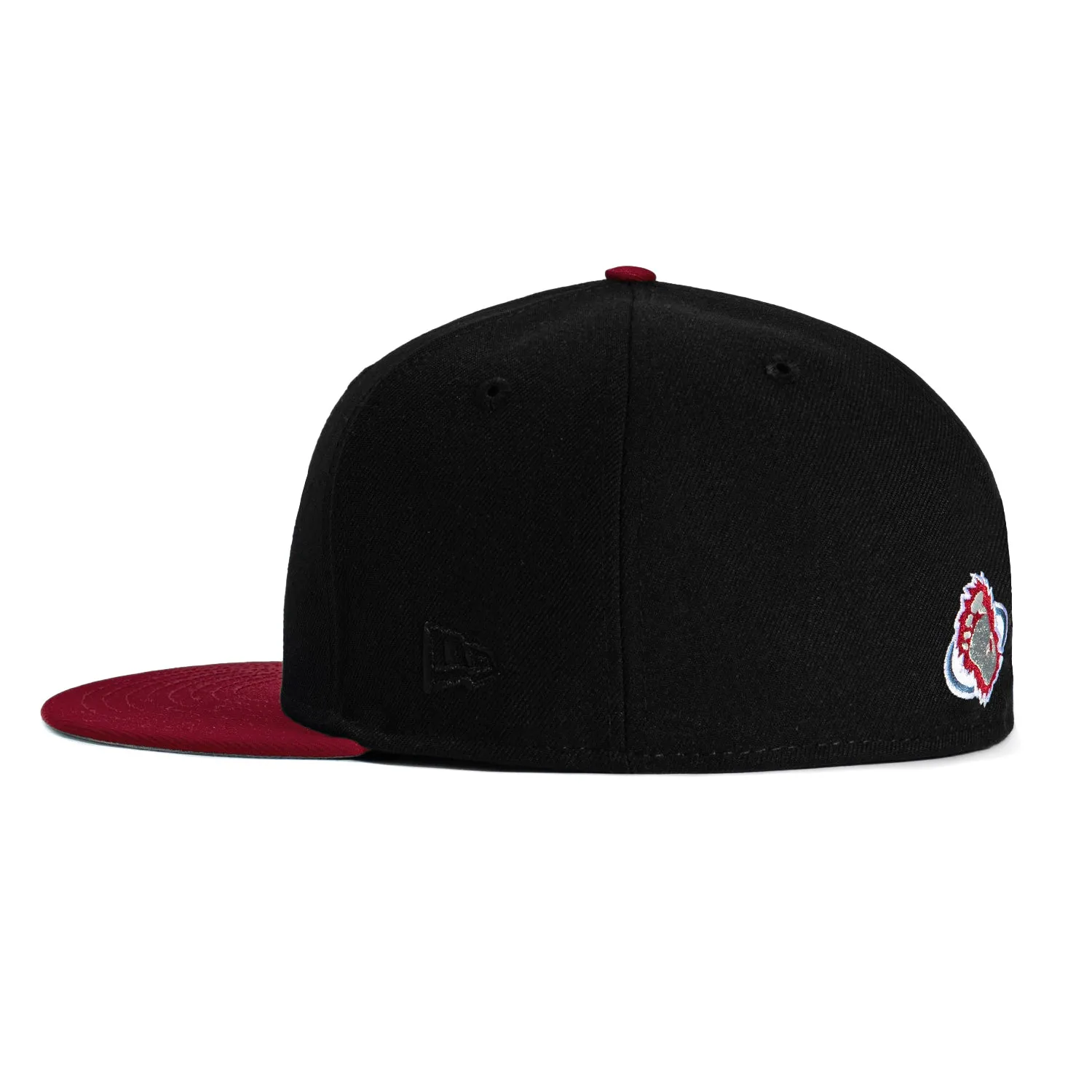 New Era 59Fifty Colorado Avalanche Hat - Black. Cardinal