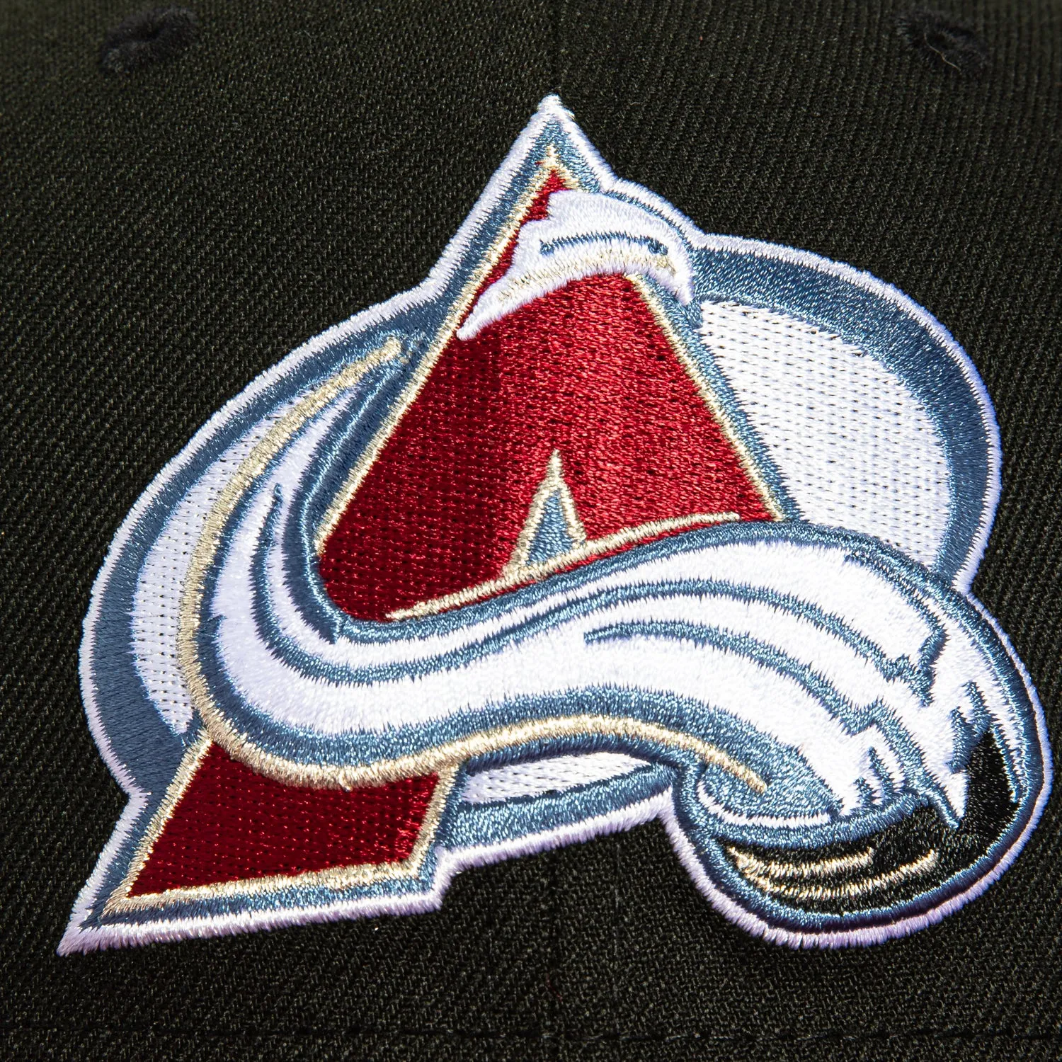 New Era 59Fifty Colorado Avalanche Hat - Black. Cardinal