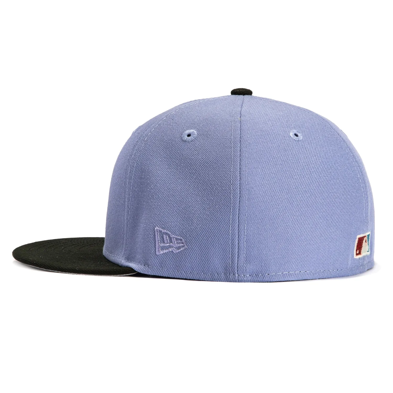 New Era 59Fifty Colorado Rockies 1998 All Star Game Patch Hat - Lavender. Black. Red