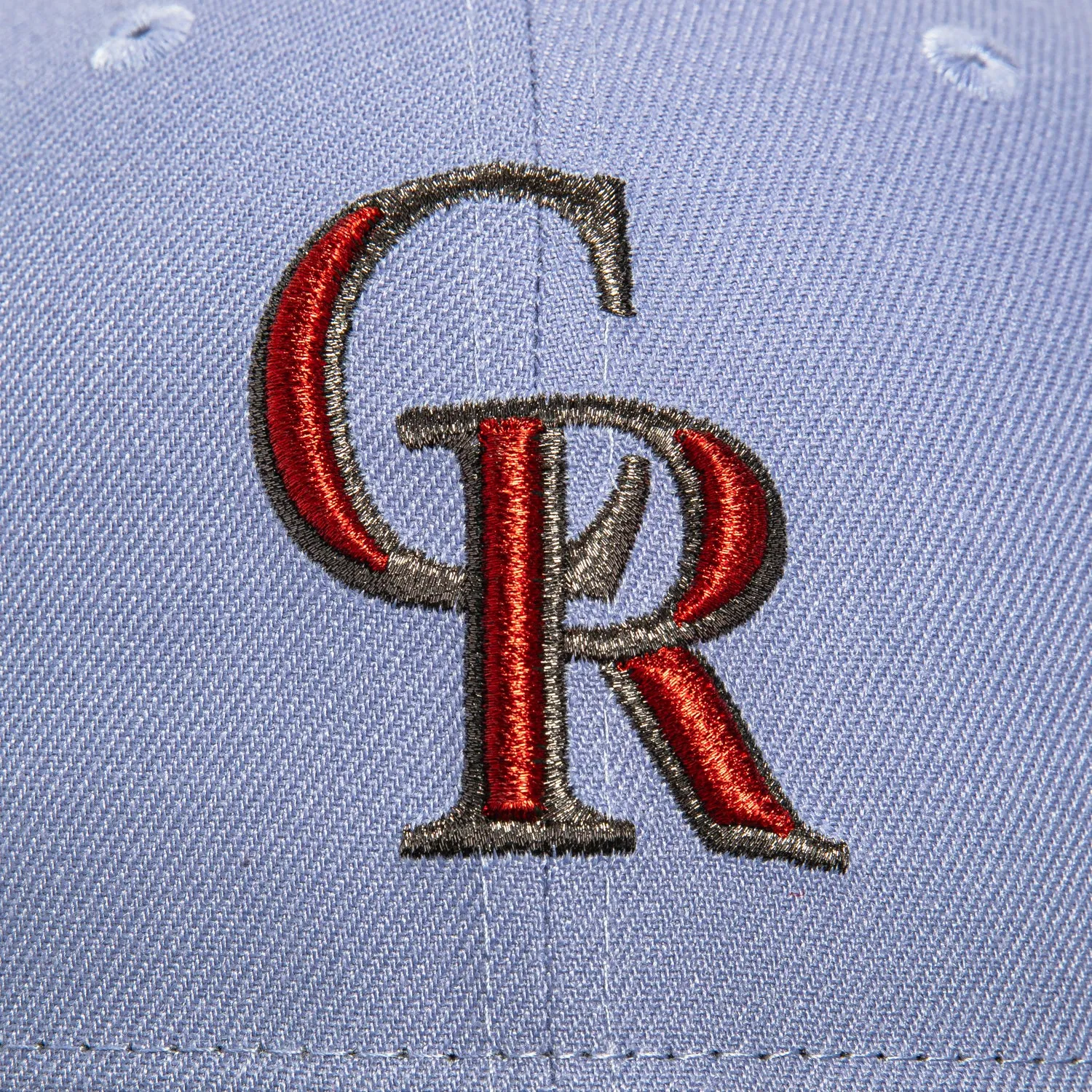 New Era 59Fifty Colorado Rockies 1998 All Star Game Patch Hat - Lavender. Black. Red