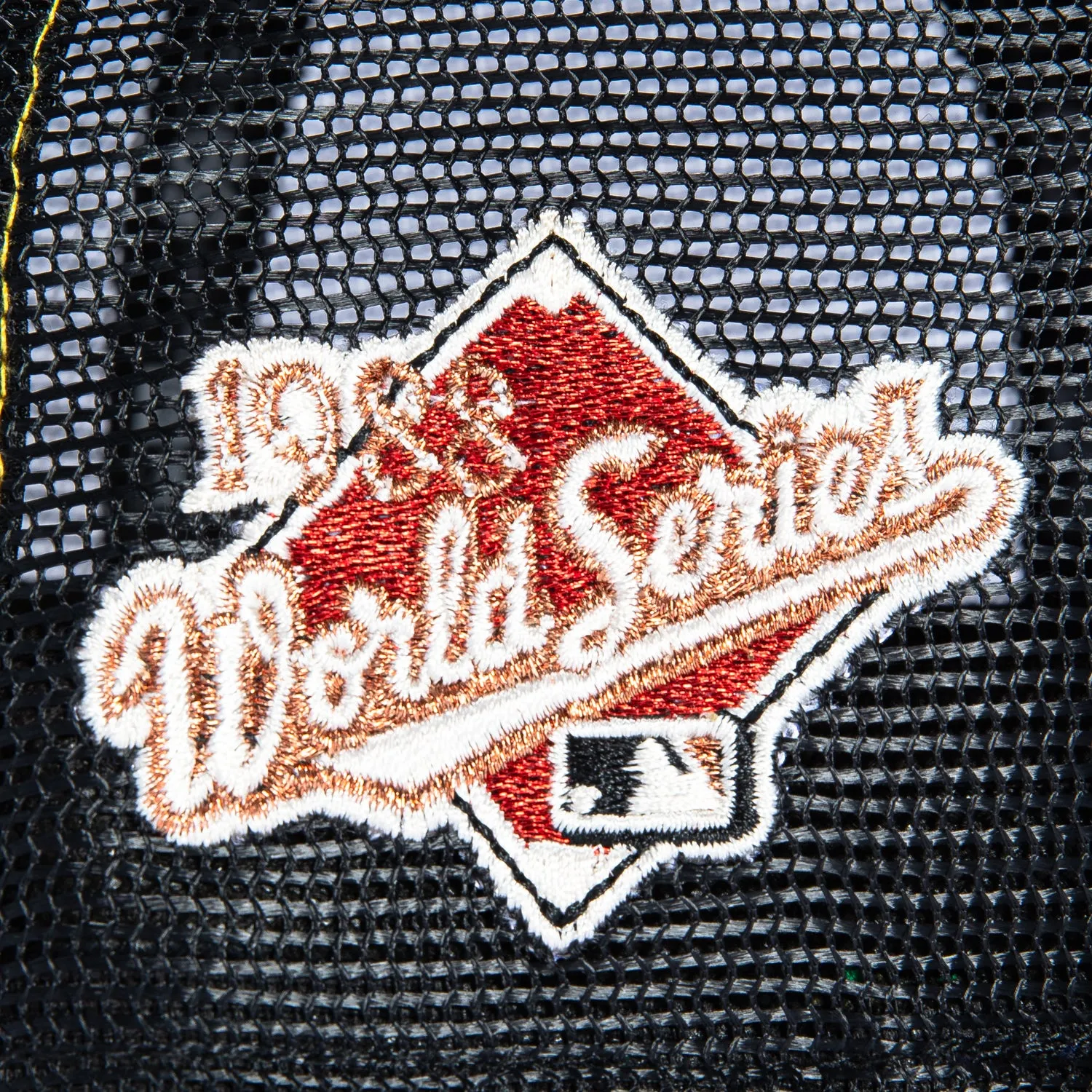 New Era 59Fifty Contrast Stitch Los Angeles Dodgers 1988 World Series Patch Trucker Hat - Black, White, Gold