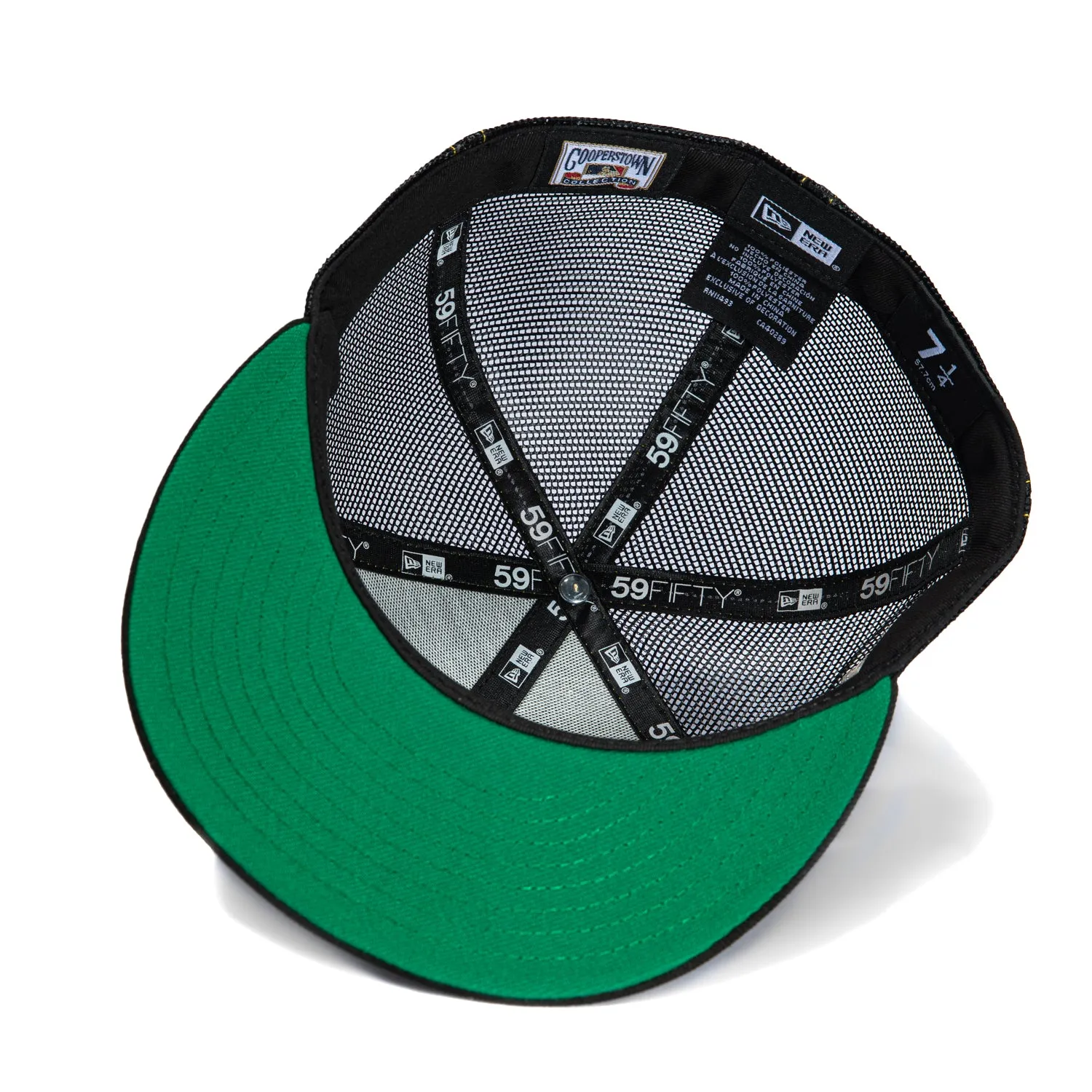 New Era 59Fifty Contrast Stitch Los Angeles Dodgers 1988 World Series Patch Trucker Hat - Black, White, Gold