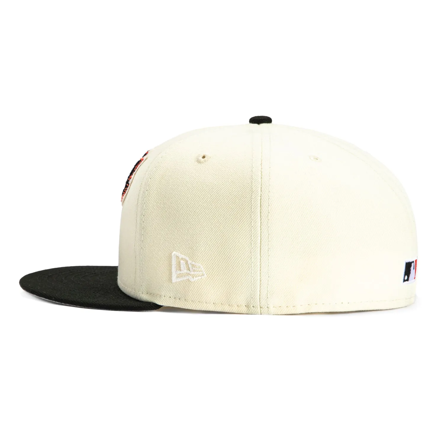 New Era 59Fifty Corduroy Script Baltimore Orioles 30th Anniversary Stadium Patch Hat - White, Black