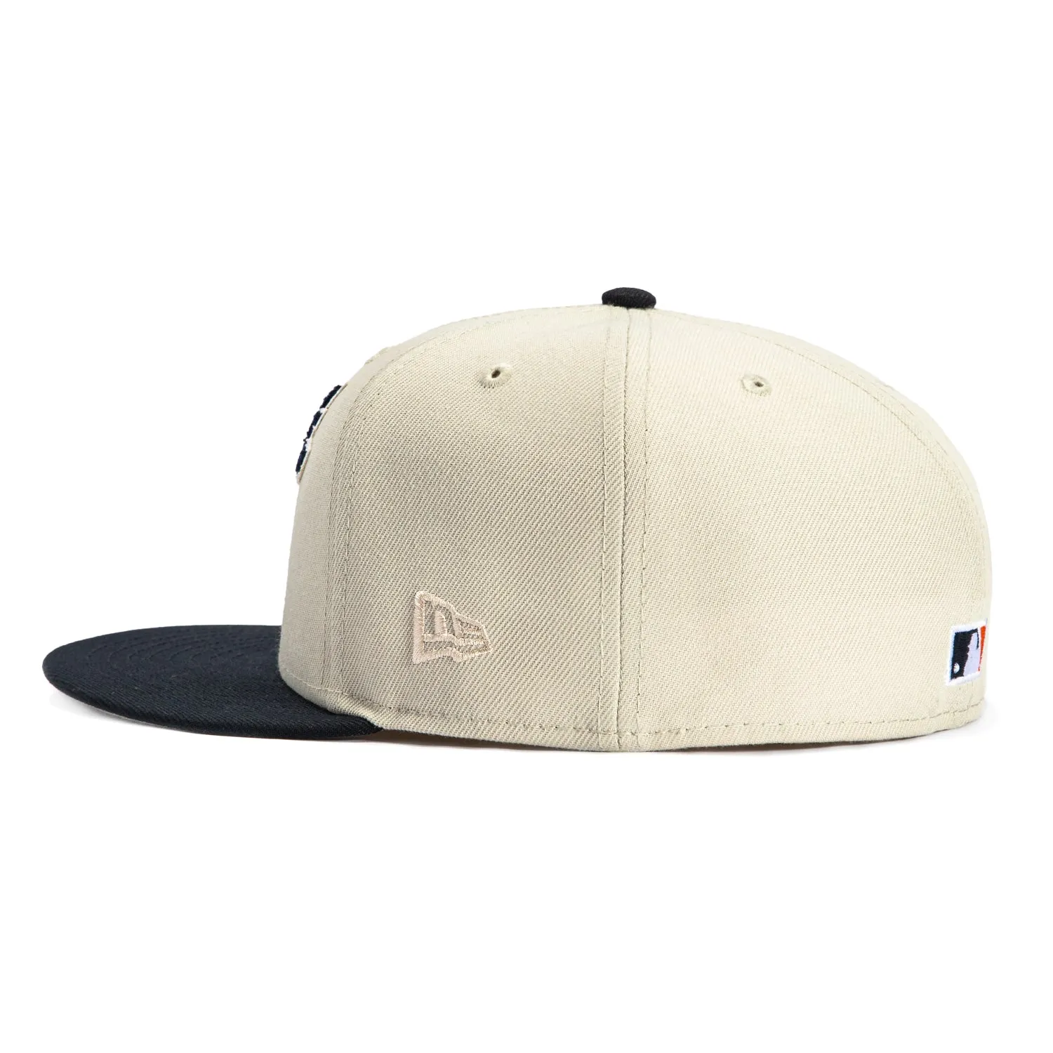 New Era 59Fifty Corduroy Script Detroit Tigers Stadium Patch Hat - Stone. Navy
