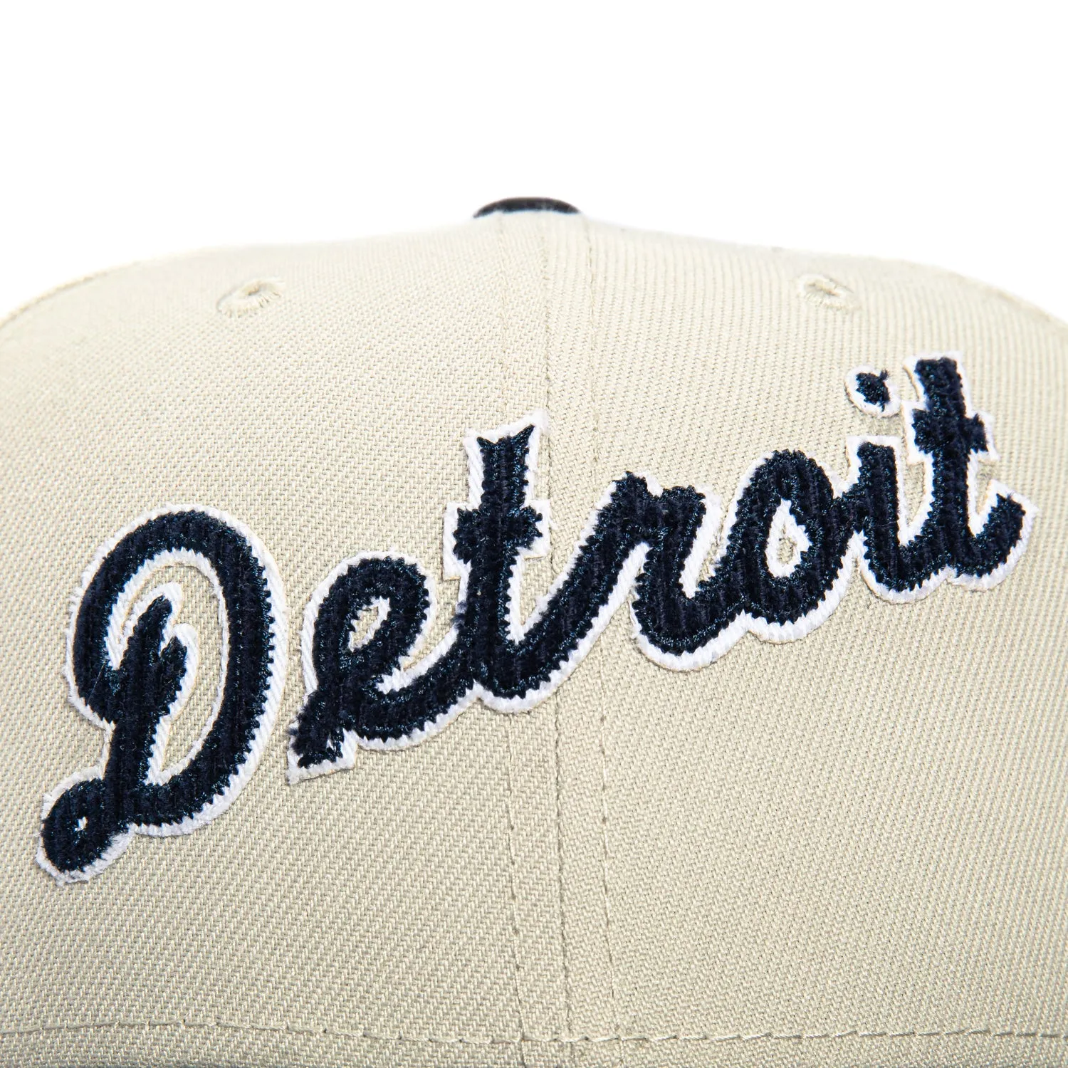 New Era 59Fifty Corduroy Script Detroit Tigers Stadium Patch Hat - Stone, Navy