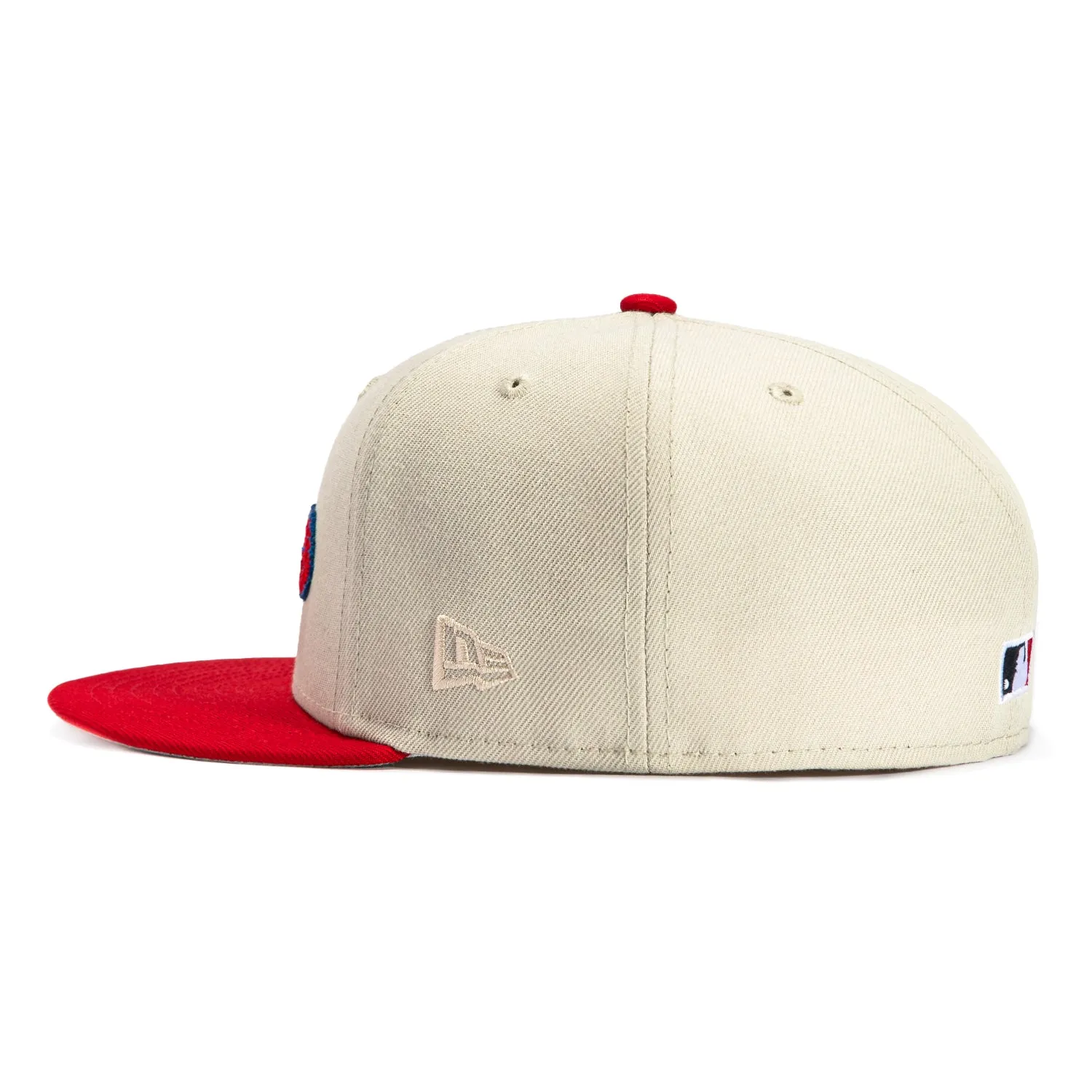 New Era 59Fifty Corduroy Script Philadelphia Phillies 1996 All Star Game Patch Hat - Stone. Red