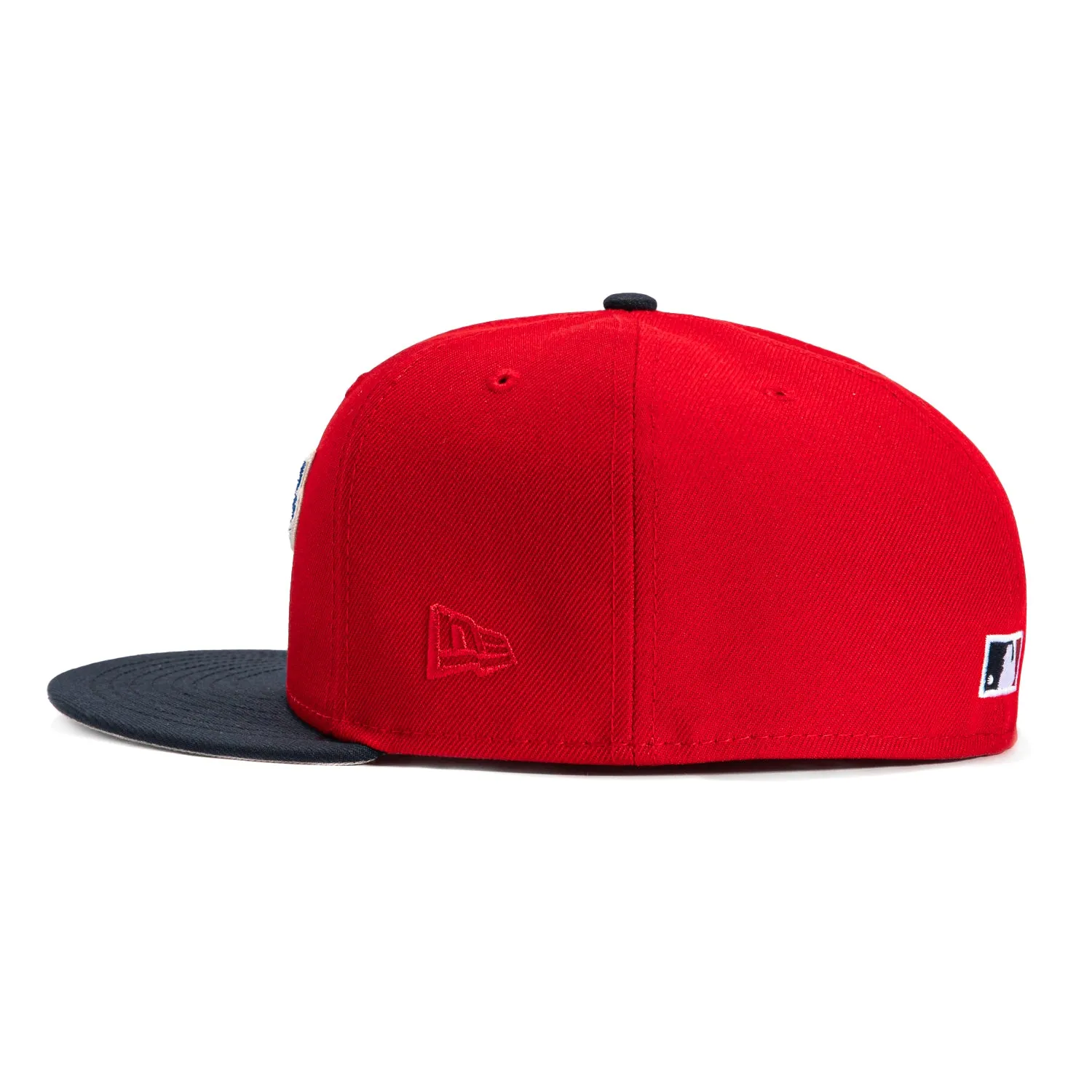 New Era 59Fifty Corduroy Script Texas Rangers Final Season Patch Hat - Red, Navy