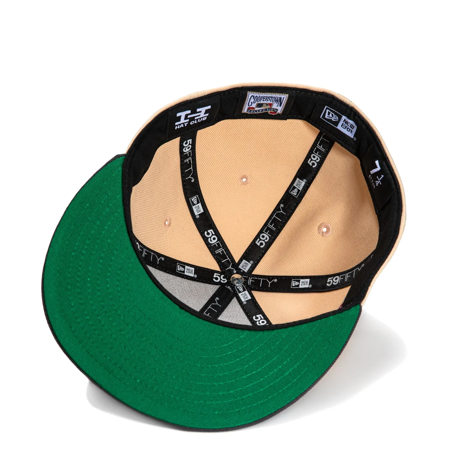 New Era 59Fifty Daddy Daughter Los Angeles Dodgers 60th Anniversary Stadium Patch Script Hat - Peach. Graphite